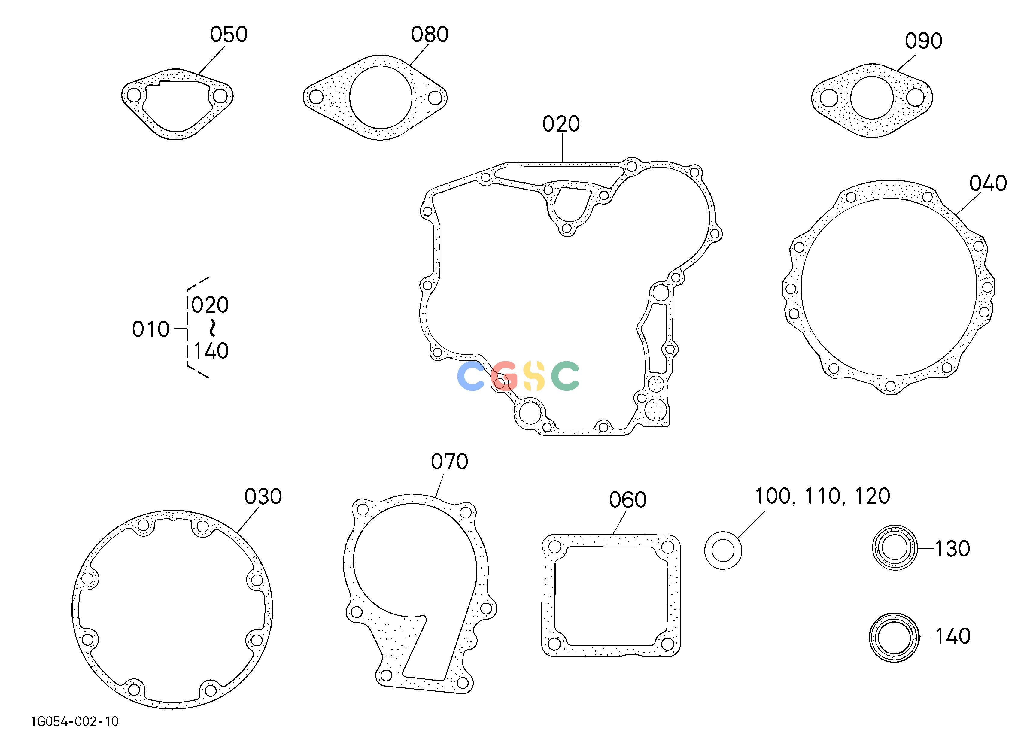 久保田零件查询090102 LOWER GASKET KIT ## S.No.>=4G0001 ENGINEEPC Kubota online