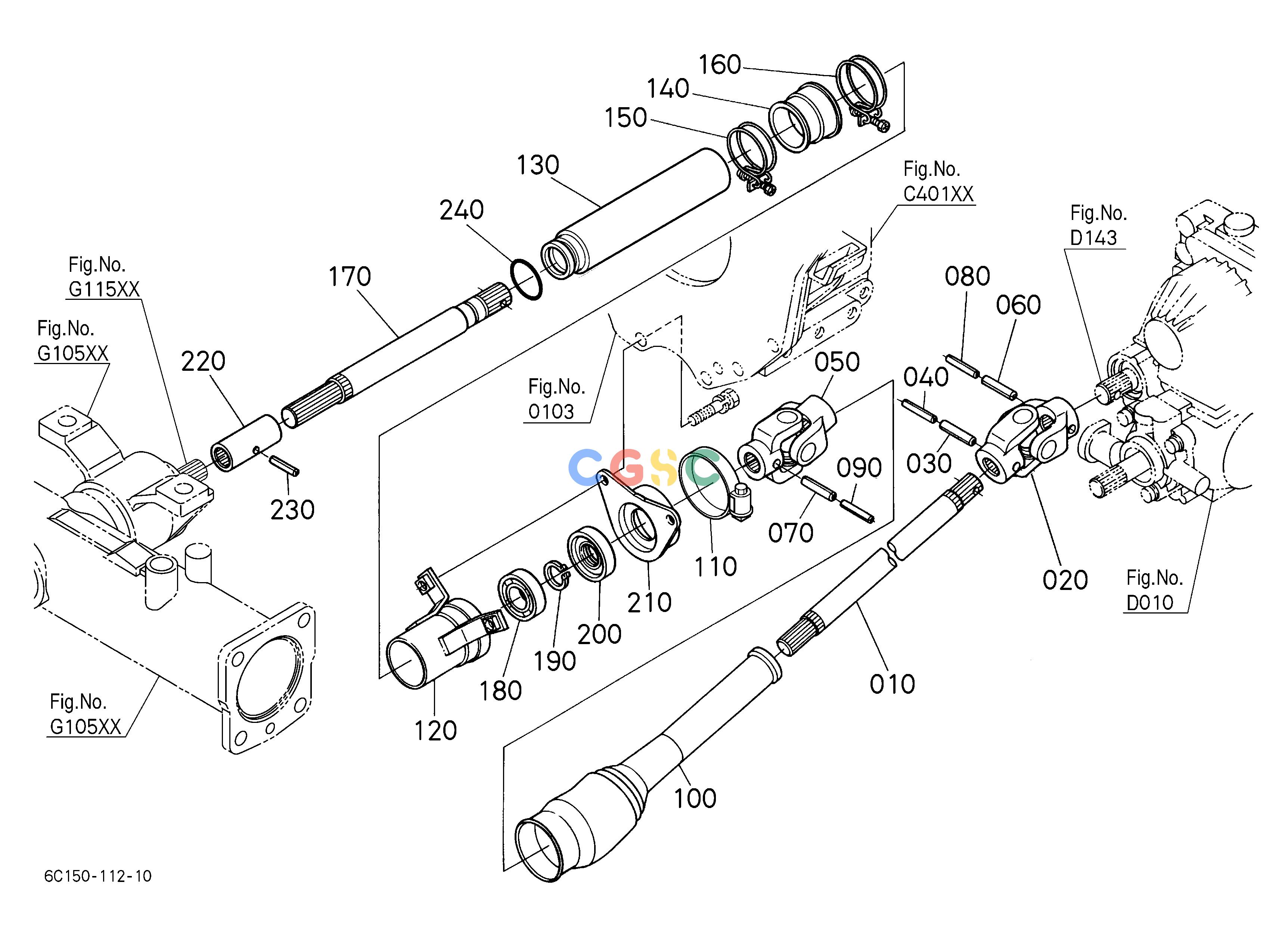 久保田零件查询G13501 FRONT DRIVE SHAFT [4WD] [EXCEPT[BI-SPEED TURN TYPE]] FRONT AXLEEPC Kubota online