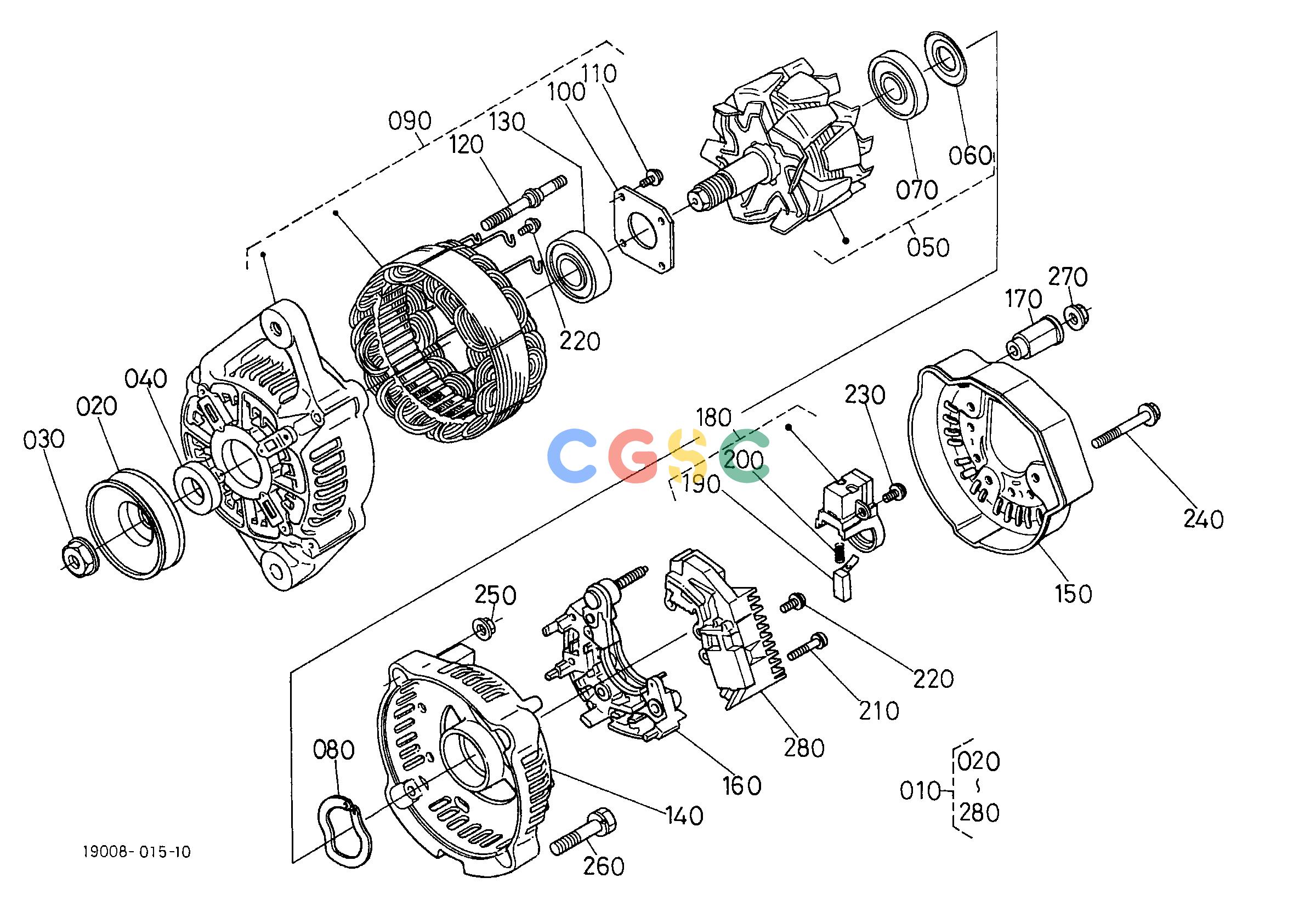 久保田零件查询U80200 ALTERNATOR [COMPONENT PARTS] [OPTION] OPTIONEPC Kubota online