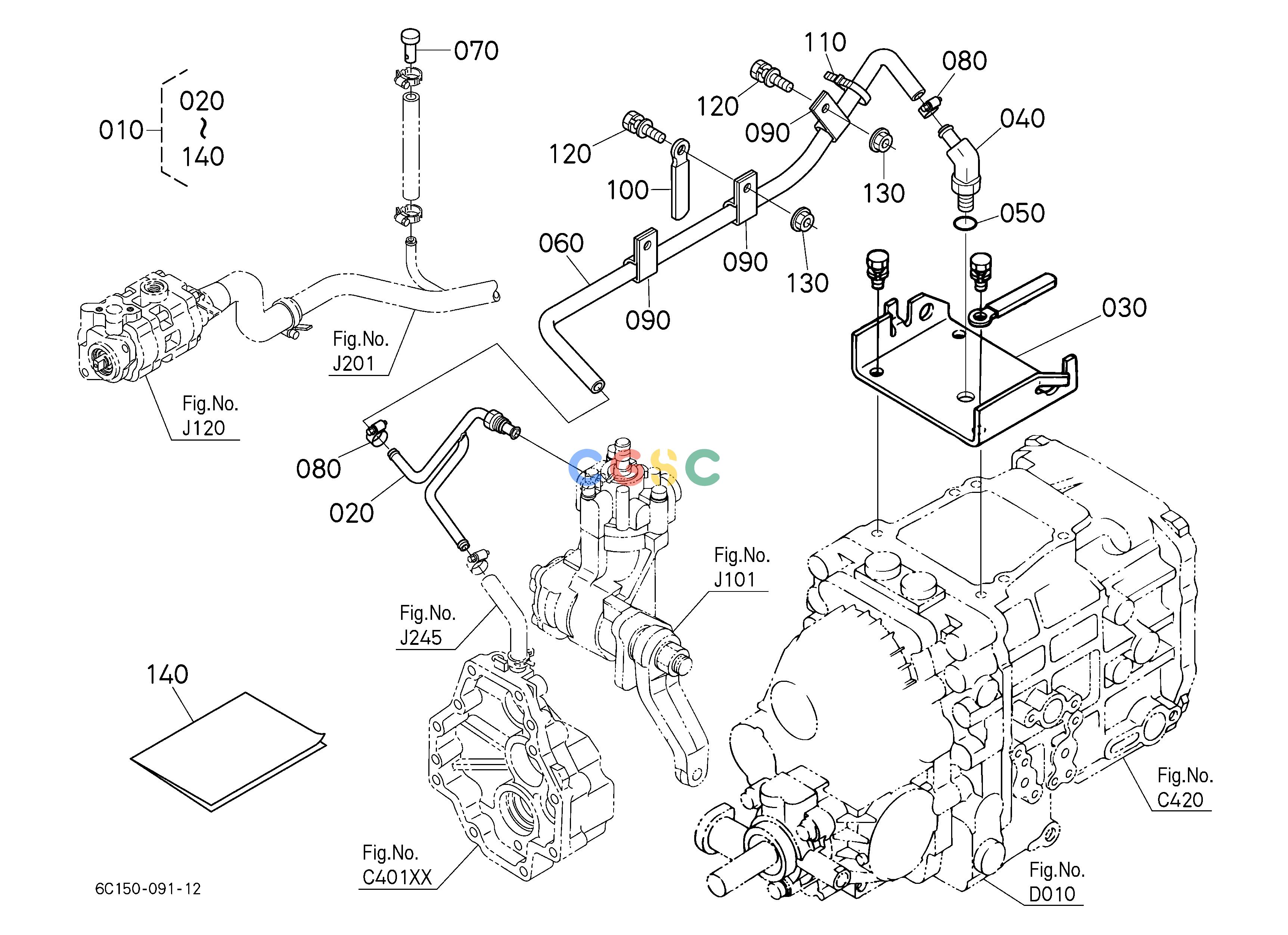 久保田零件查询U83600 POWER STEERING HOSE KIT [OPTION] OPTIONEPC Kubota online