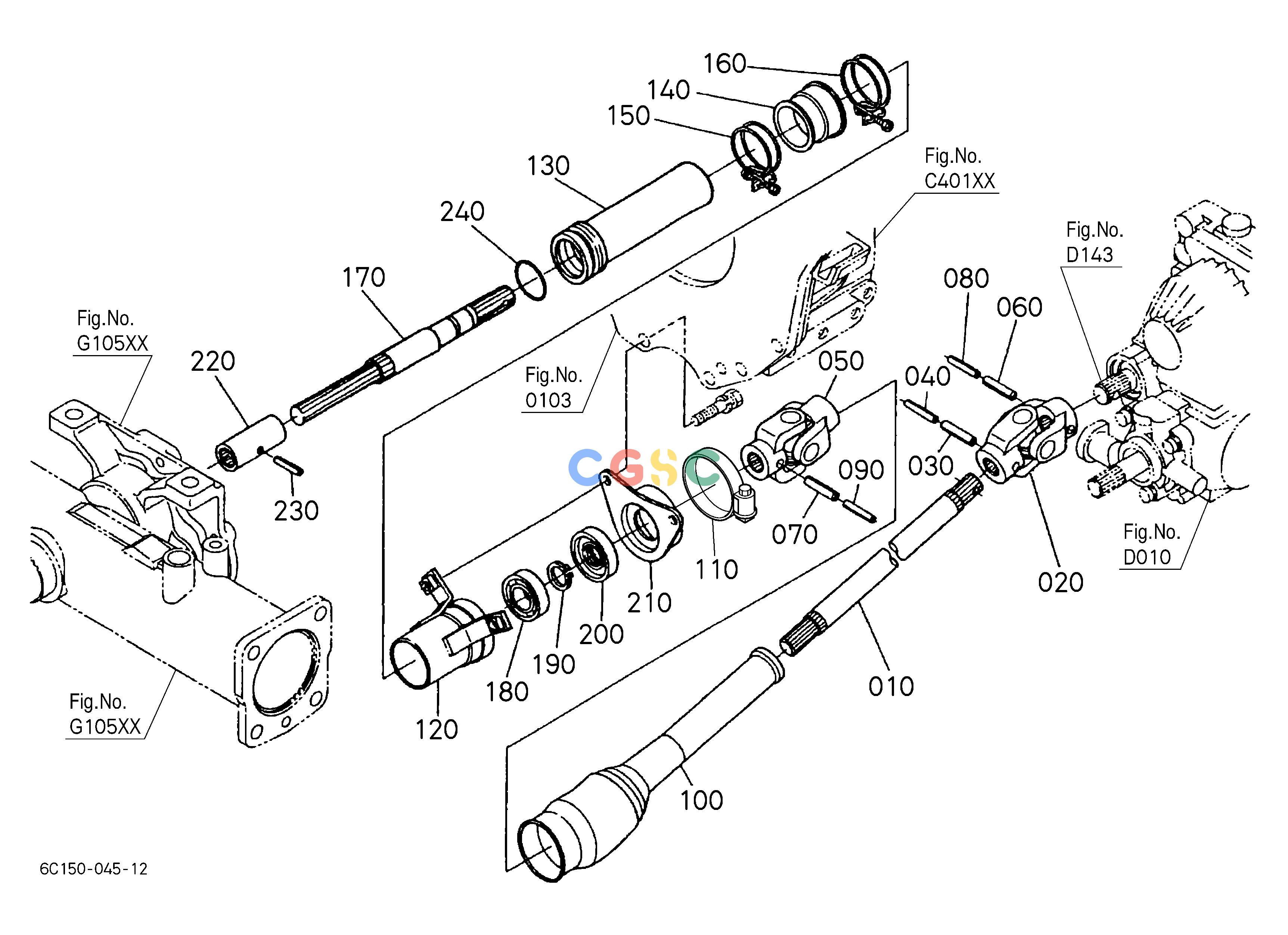 久保田零件查询G13502 FRONT DRIVE SHAFT [4WD] [BI-SPEED TURN TYPE] FRONT AXLEEPC Kubota online