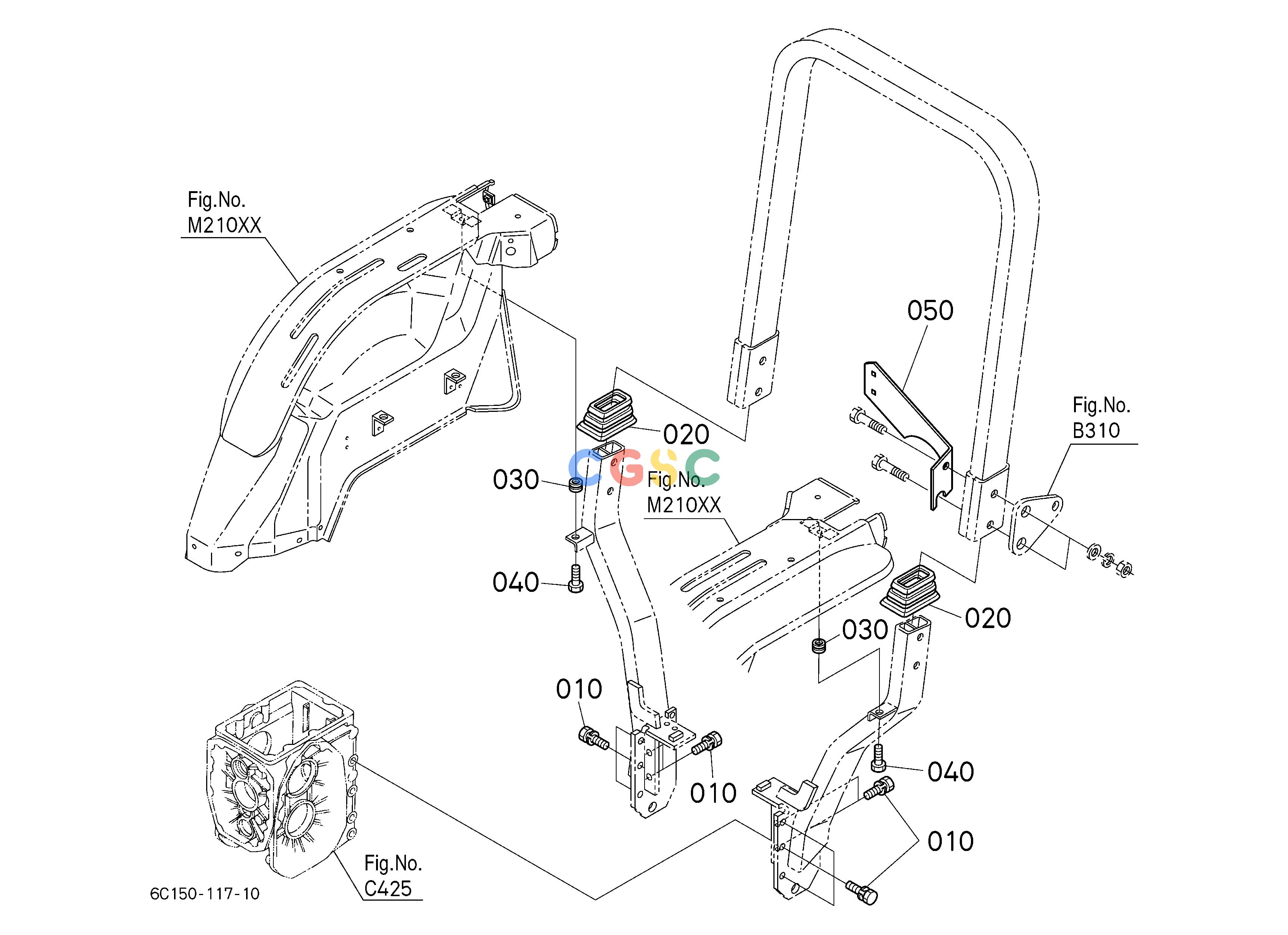久保田零件查询M30103 ROPS [AU] HOOD/BONNETEPC Kubota online