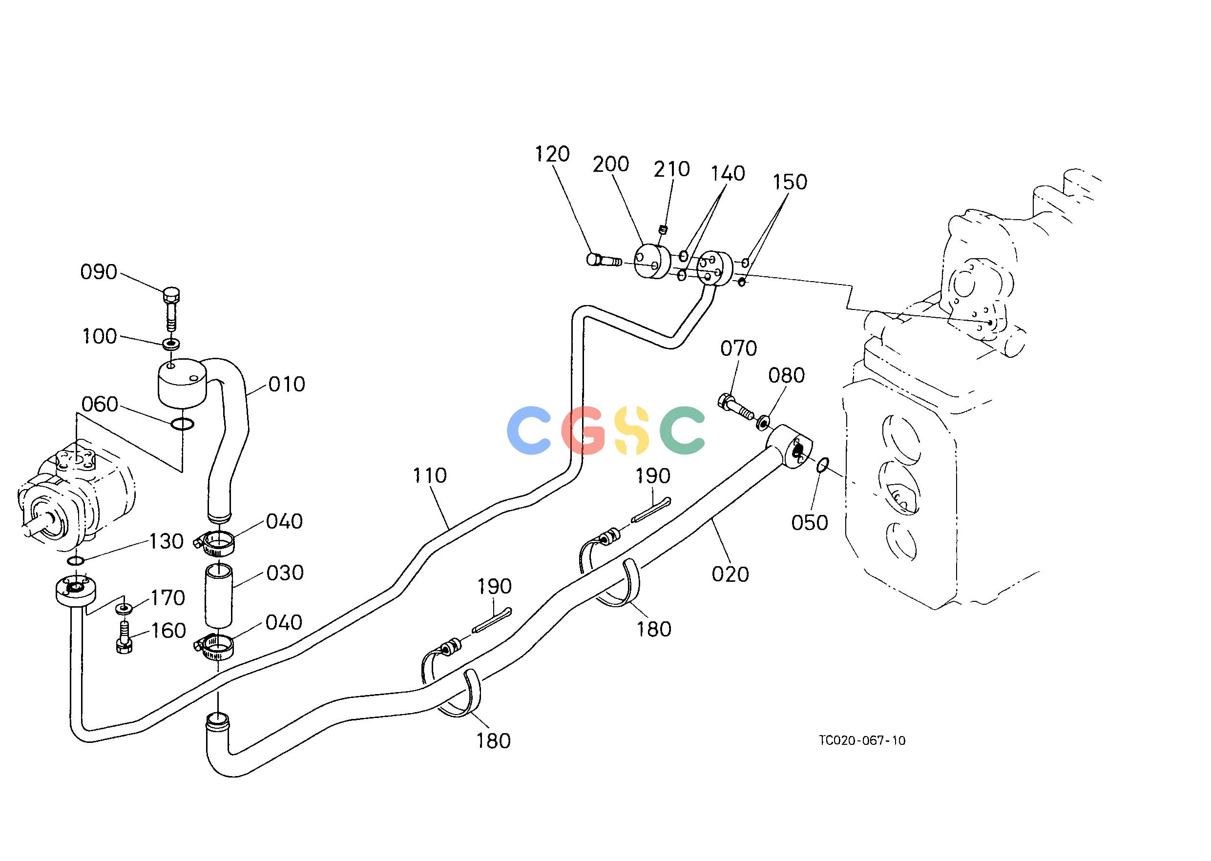 久保田零件查询H22503 HYDRAULIC OIL LINE HYDRAULIC SYSTEMEPC Kubota online