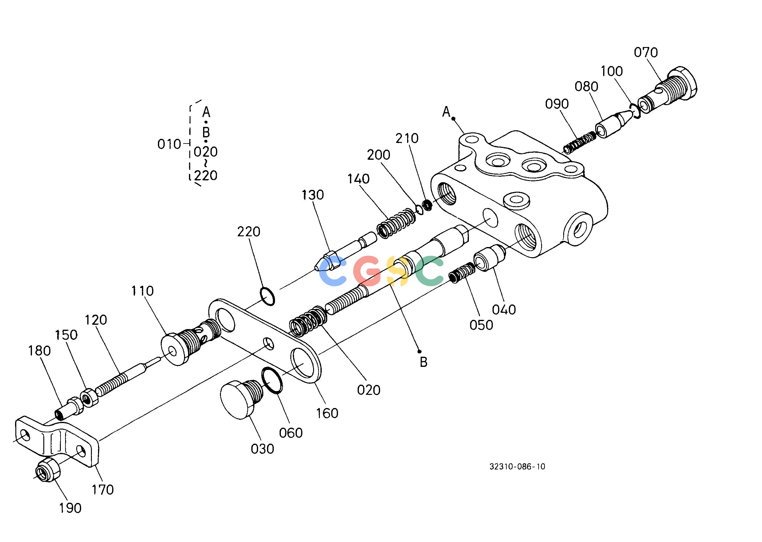 久保田零件查询H41000 CONTROL VALVE [COMPONENT PARTS] [OLD TYPE] ## S.No.<=52790 HYDRAULIC SYSTEMEPC Kubota online