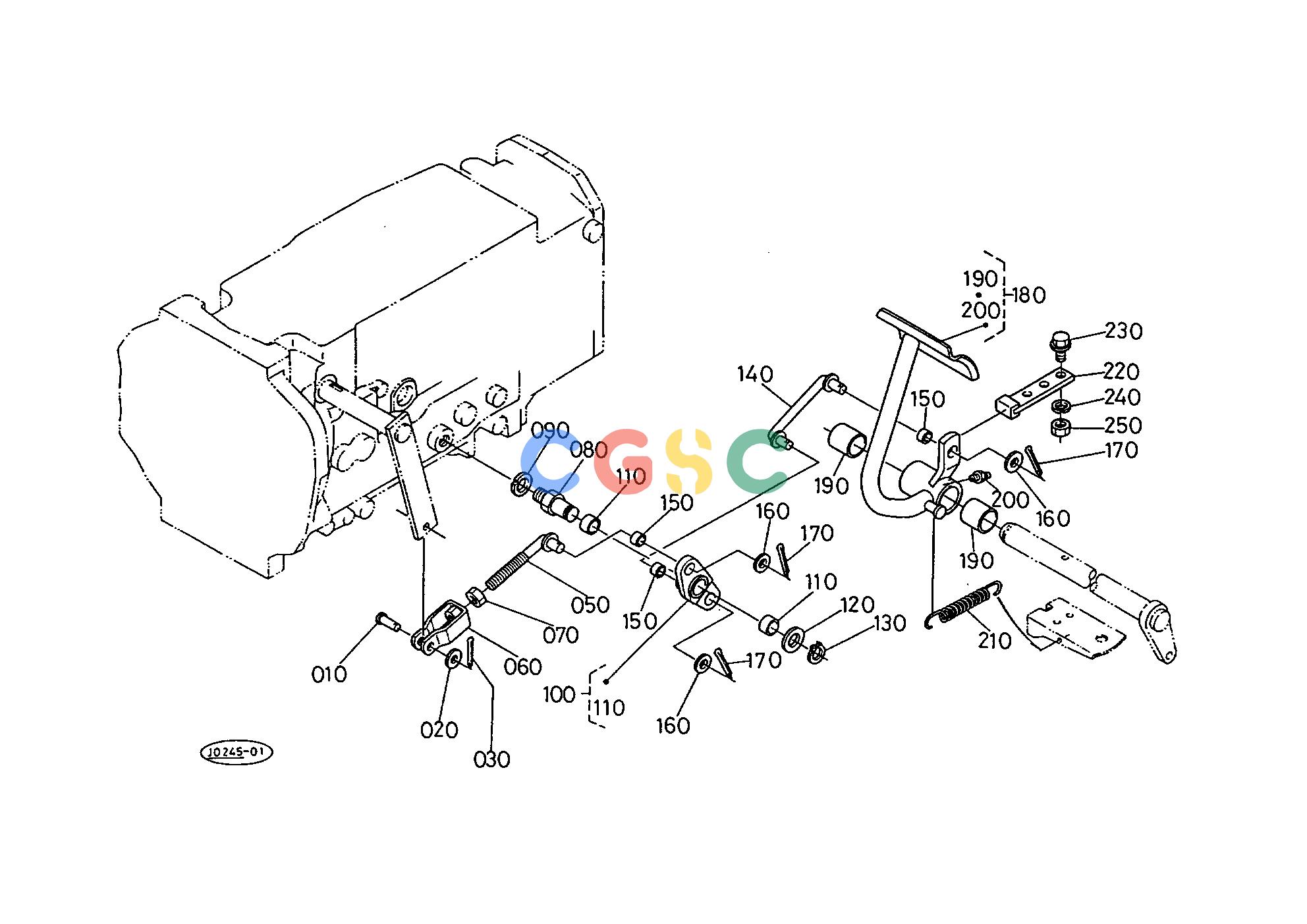 久保田零件查询T04602 CLUTCH PEDAL [WITH WET CLUTCH] CLUTCHEPC Kubota online