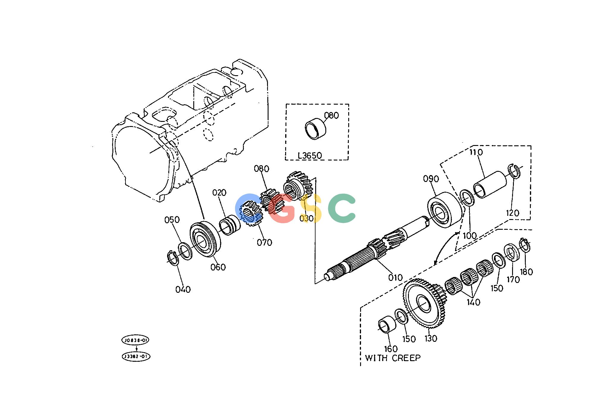 久保田零件查询T04902 MAIN SHAFT [WITH WET CLUTCH] TRANSMISSIONEPC Kubota online