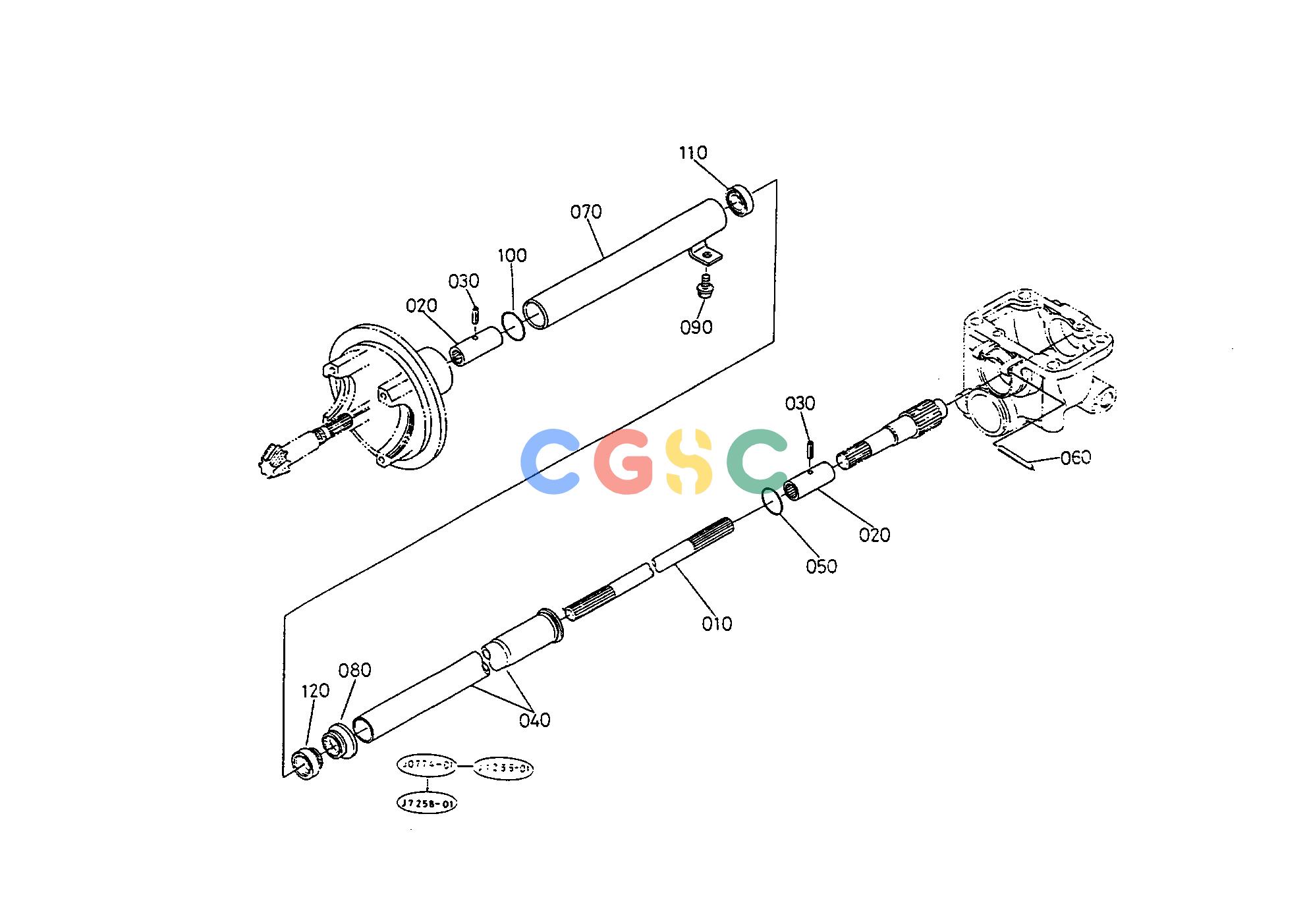 久保田零件查询T08400 PROPELLER SHAFT FRONT AXLE/FRONT WHEELEPC Kubota online