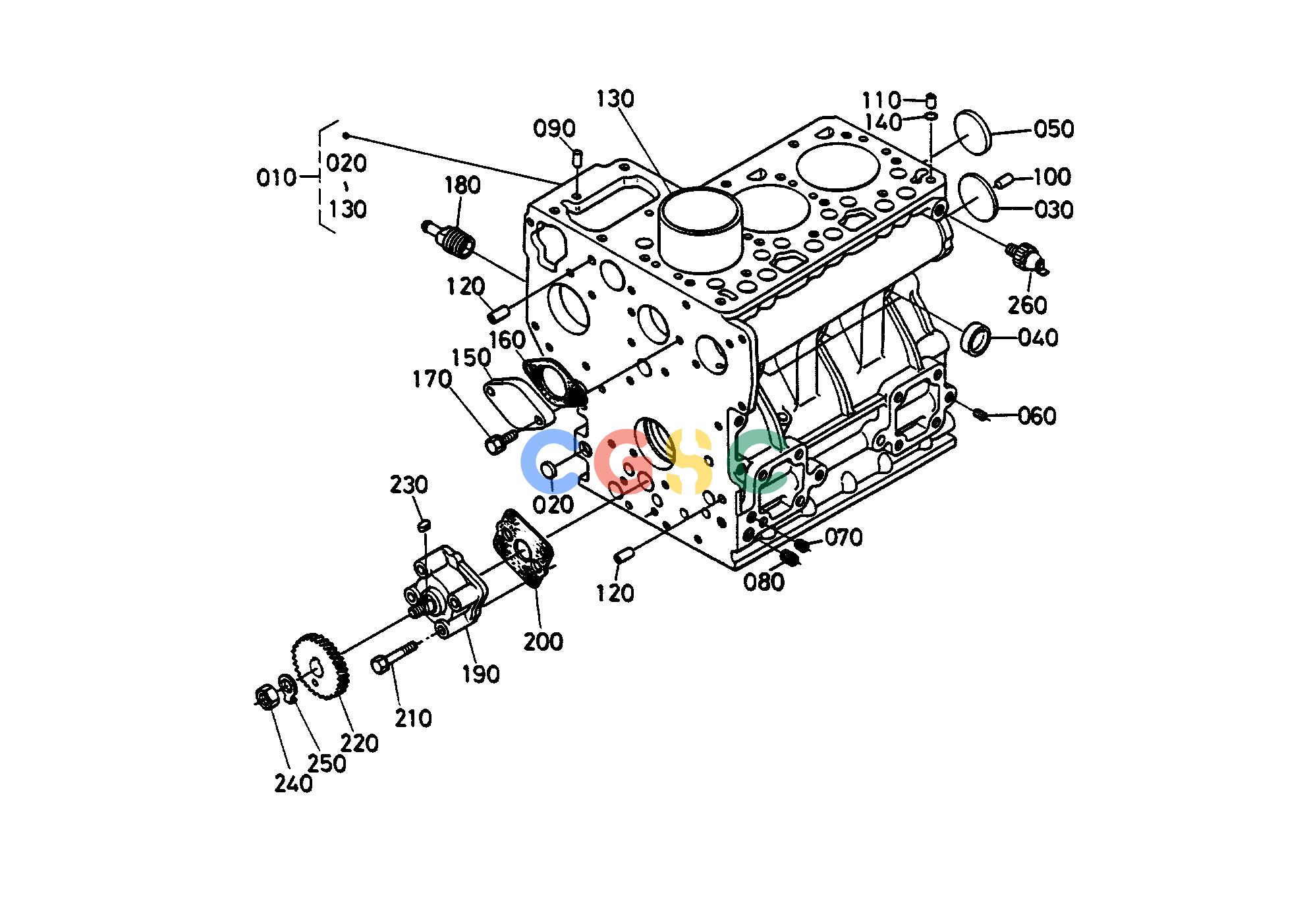 久保田零件查询E00200 CRANKCASE ENGINEEPC Kubota online