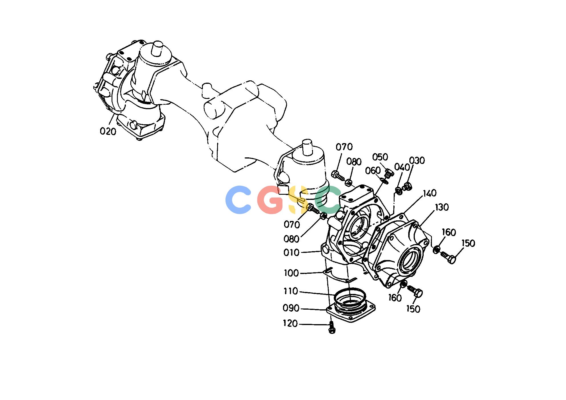 久保田零件查询T06800 FRONT AXLE CASE FRONT AXLE/FRONT WHEELEPC Kubota online