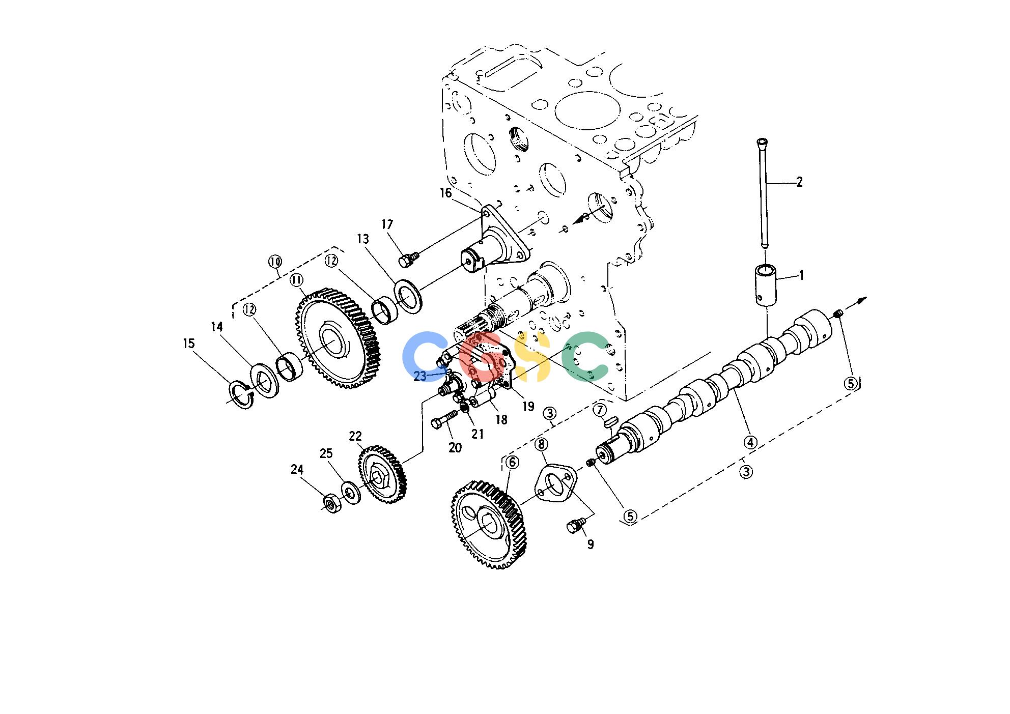 久保田零件查询T01000 CAMSHAFT ENGINEEPC Kubota online
