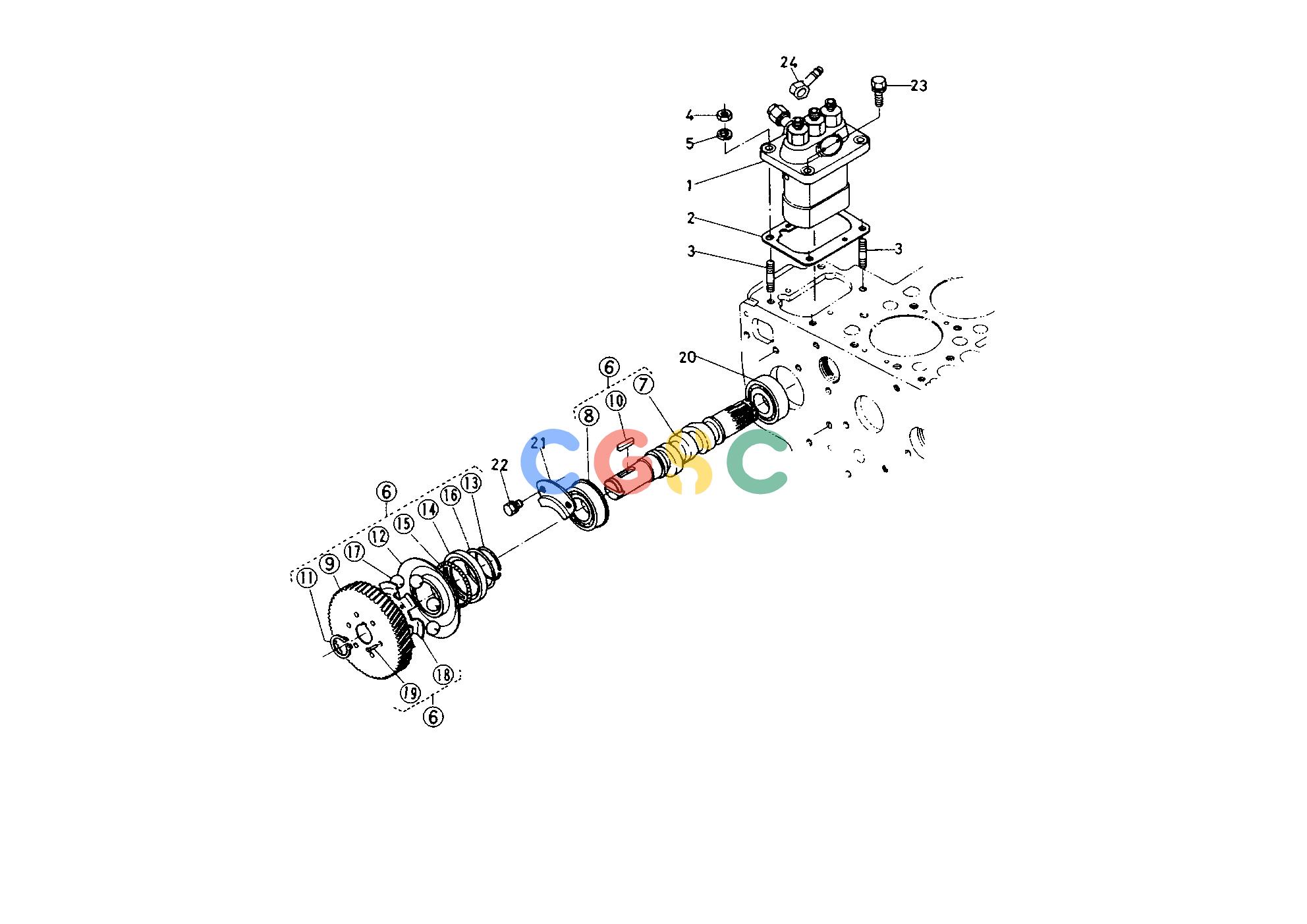 久保田零件查询T01400 FUEL CAMSHAFT ENGINEEPC Kubota online