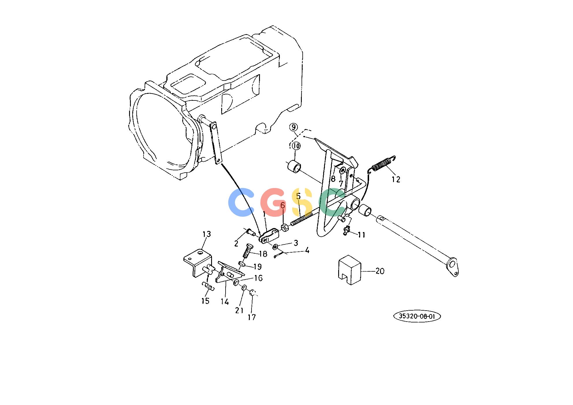 久保田零件查询T02700 CLUTCH PEDAL TRANSMISSION/CLUTCH/REAR AXLEEPC Kubota online