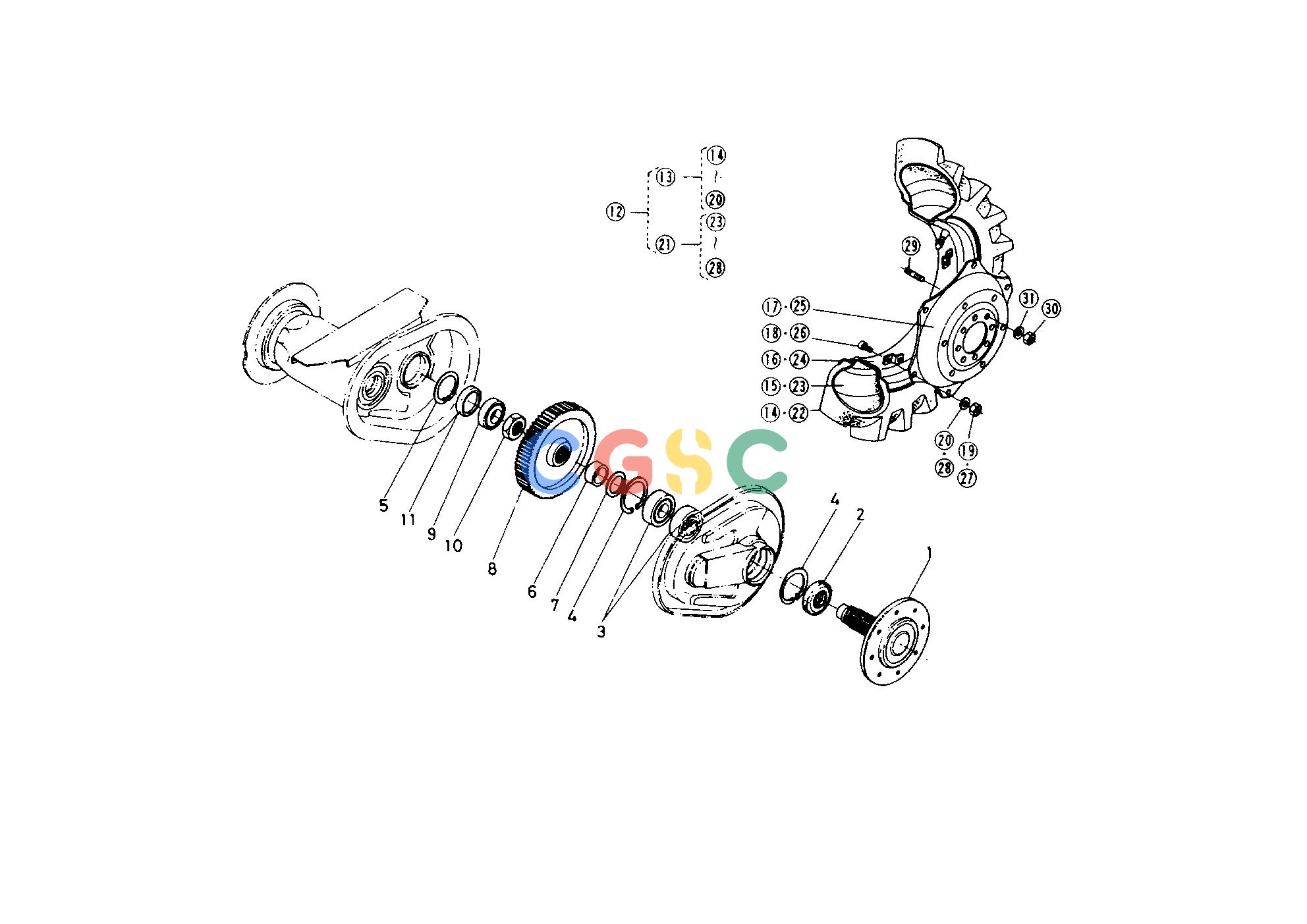 久保田零件查询T04200 REAR AXLE TRANSMISSION/CLUTCH/REAR AXLEEPC Kubota online