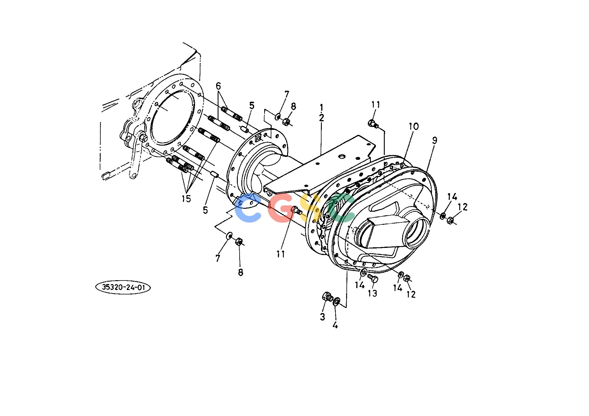久保田零件查询T04300 AXLE CASE TRANSMISSION/CLUTCH/REAR AXLEEPC Kubota online