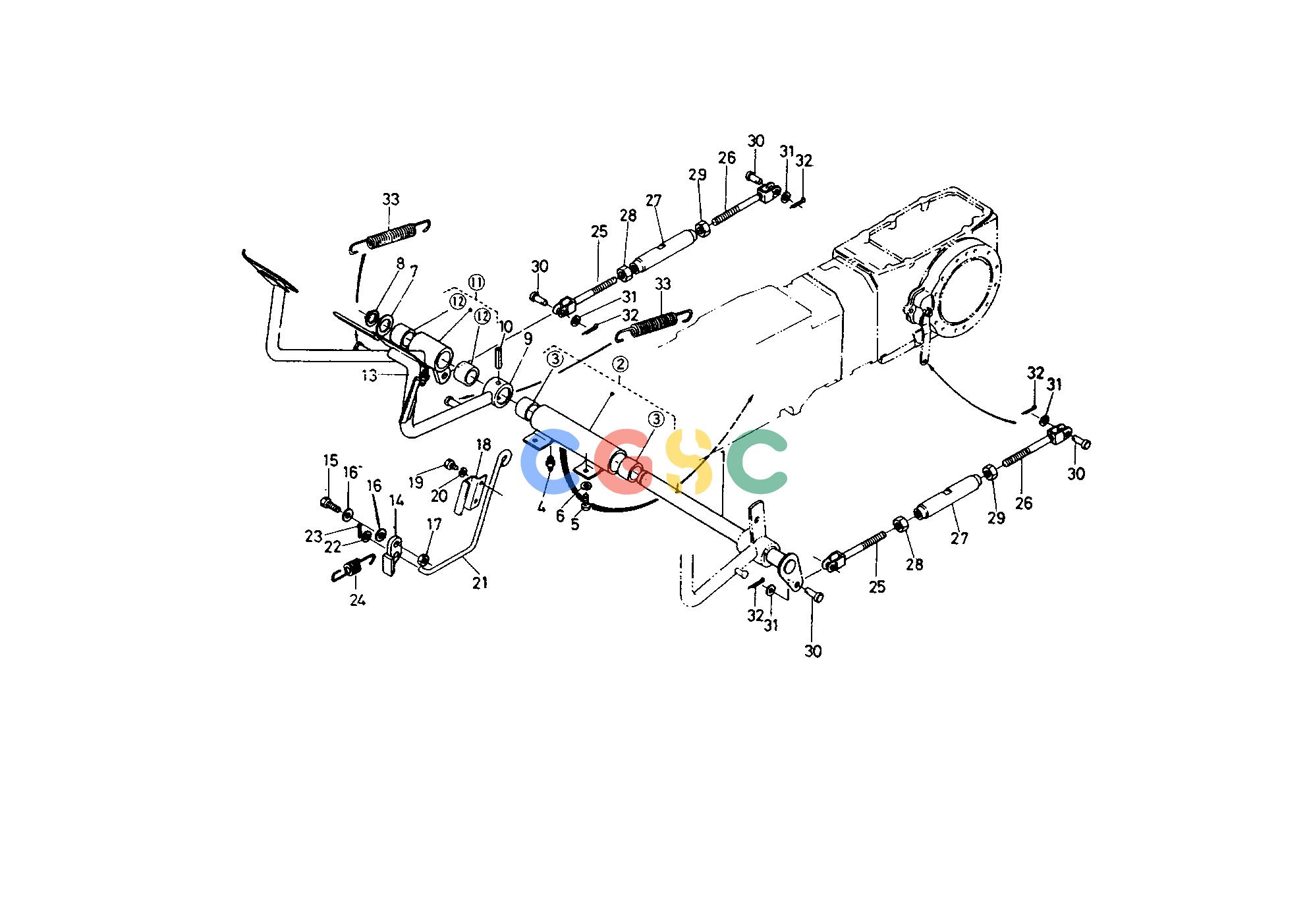 久保田零件查询T04500 BRAKE PEDAL SPEED CHANGE LEVER/BRAKEEPC Kubota online