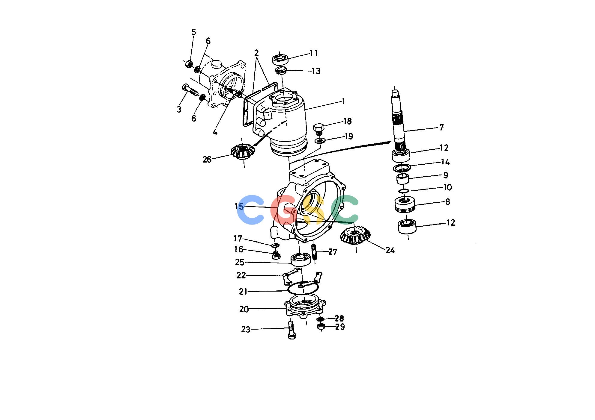 久保田零件查询T06500 FRONT AXLE CASE FRONT AXLE/CHASSISEPC Kubota online