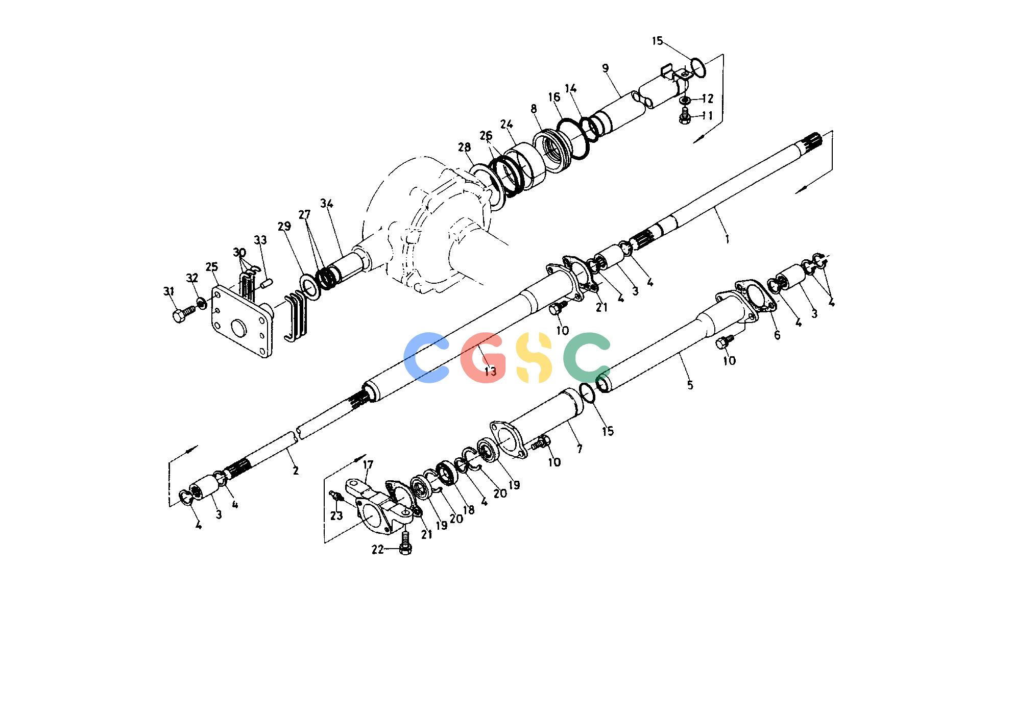 久保田零件查询T06600 PROPELLER SHAFT FRONT AXLE/CHASSISEPC Kubota online