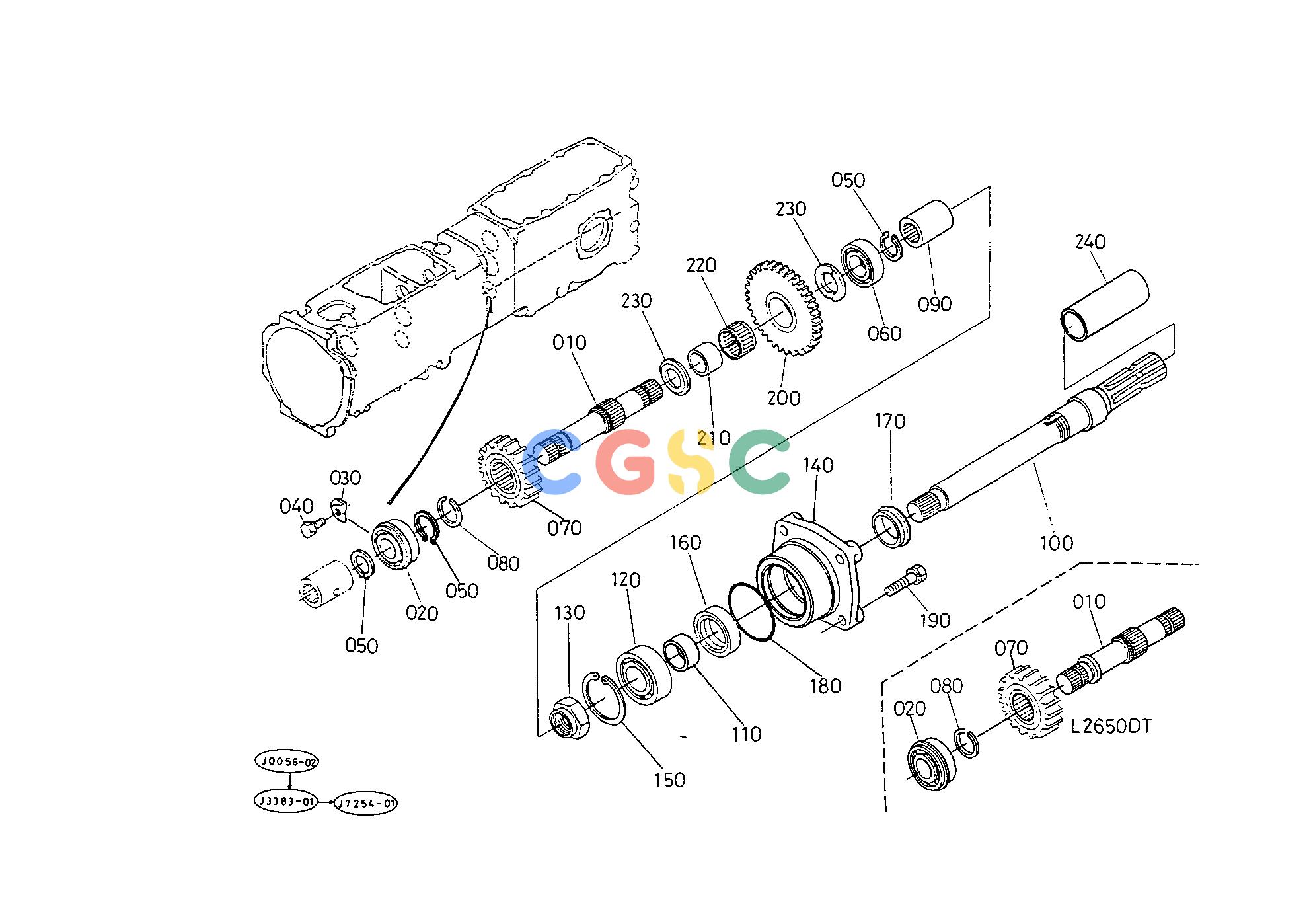 久保田零件查询T05503 PTO SHAFT [WITH MID PTO] [CA] TRANSMISSIONEPC Kubota online