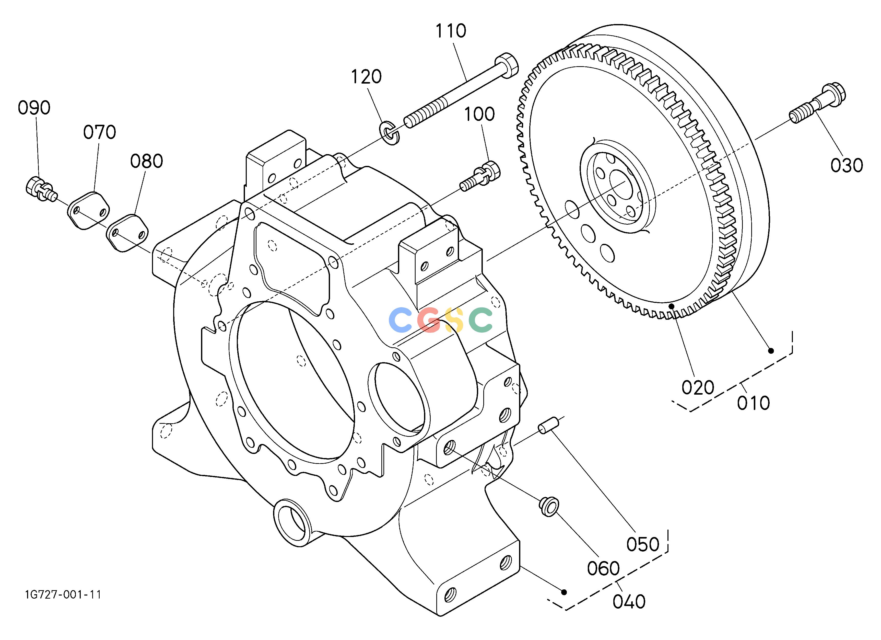 久保田零件查询010303 FLYWHEEL [HST TYPE] ENGINEEPC Kubota online