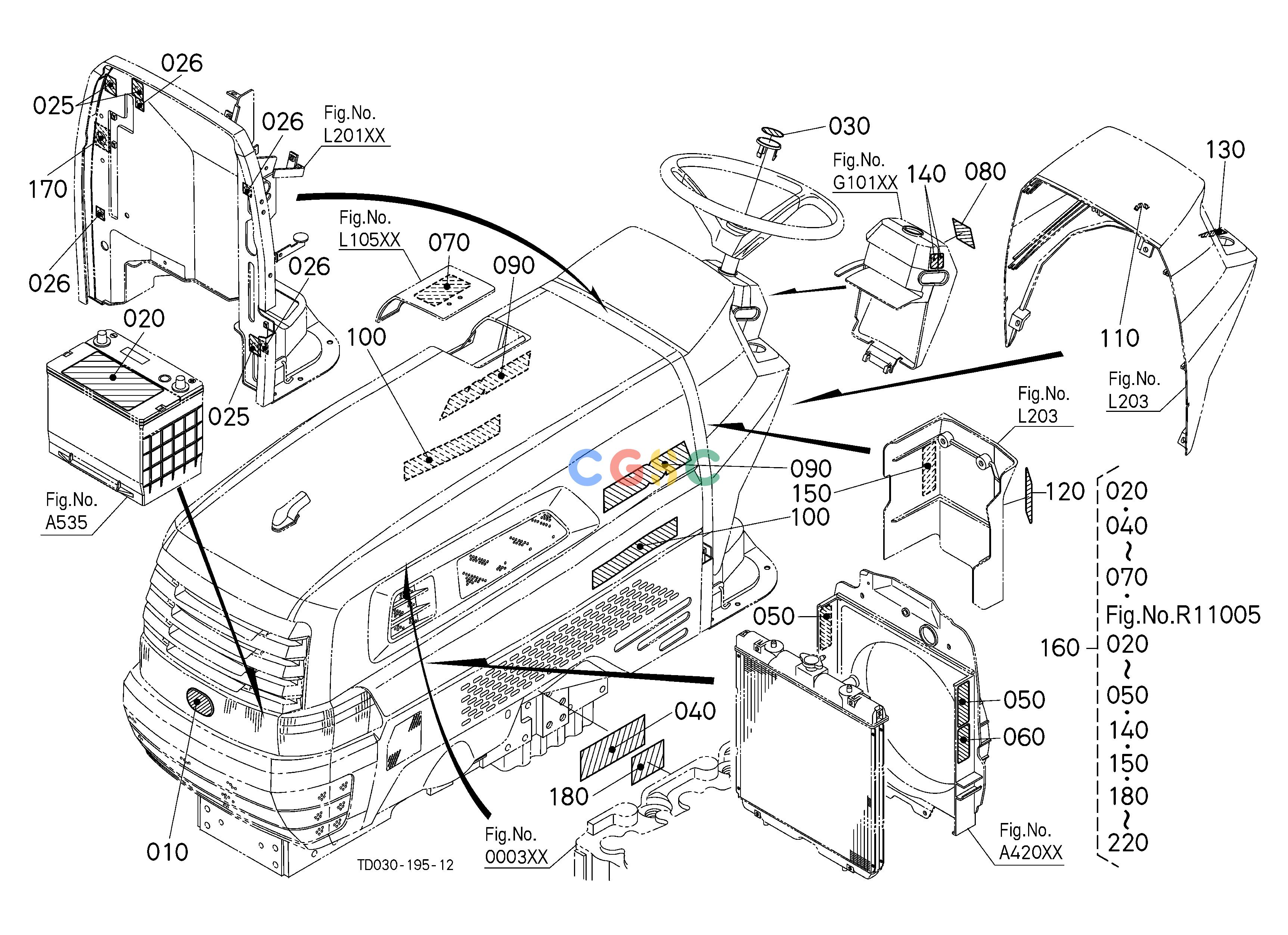 久保田零件查询R10503 LABEL (FRONT) [GST TYPE] [A] LABELSEPC Kubota online