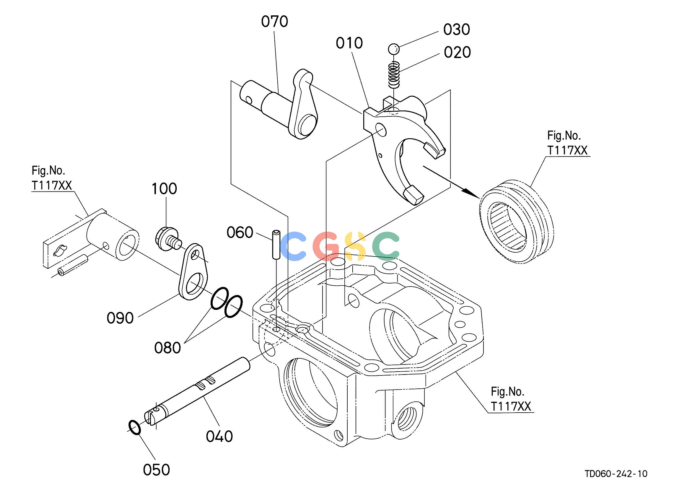 久保田零件查询T11702 MID PTO (SHIFT FORK) (W/G No.L8313) [OPTION] OPTIONEPC Kubota online