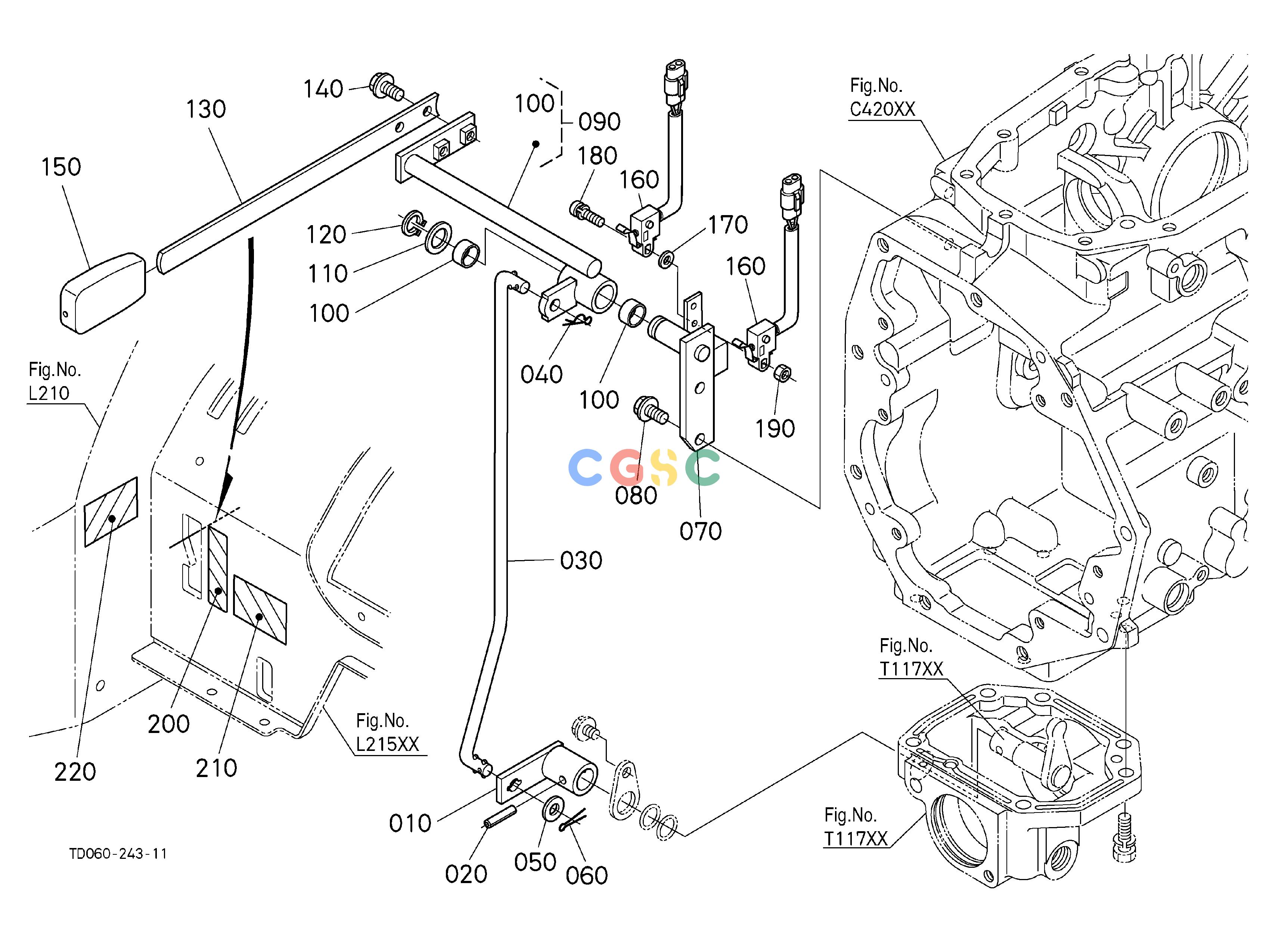 久保田零件查询T11703 MID PTO (LEVER) (W/G No.L8313) [OPTION] OPTIONEPC Kubota online