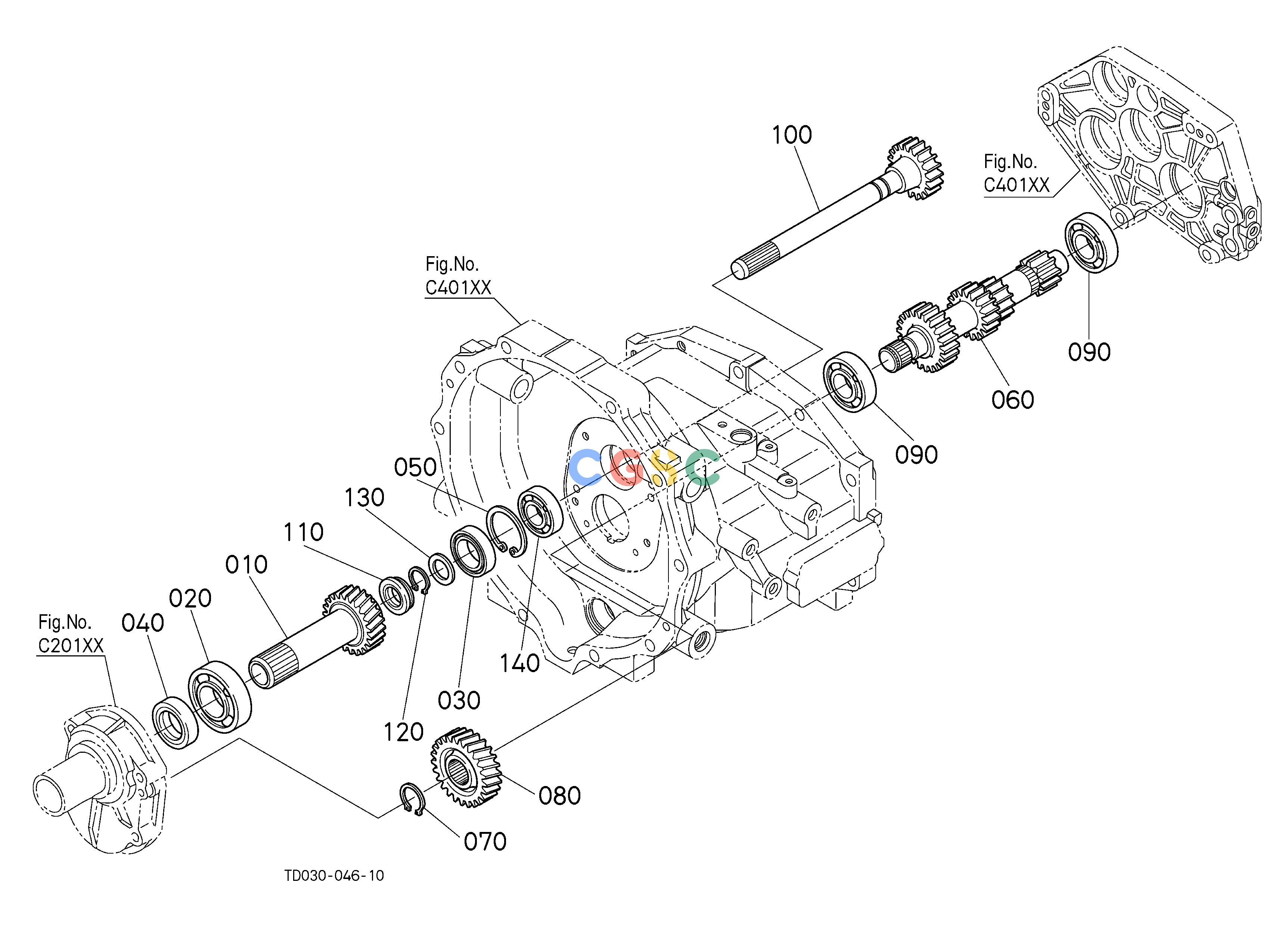 久保田零件查询D10100 MAIN SHAFT [EXCEPT HST TYPE] CLUTCH/TRANSMISSIONEPC Kubota online