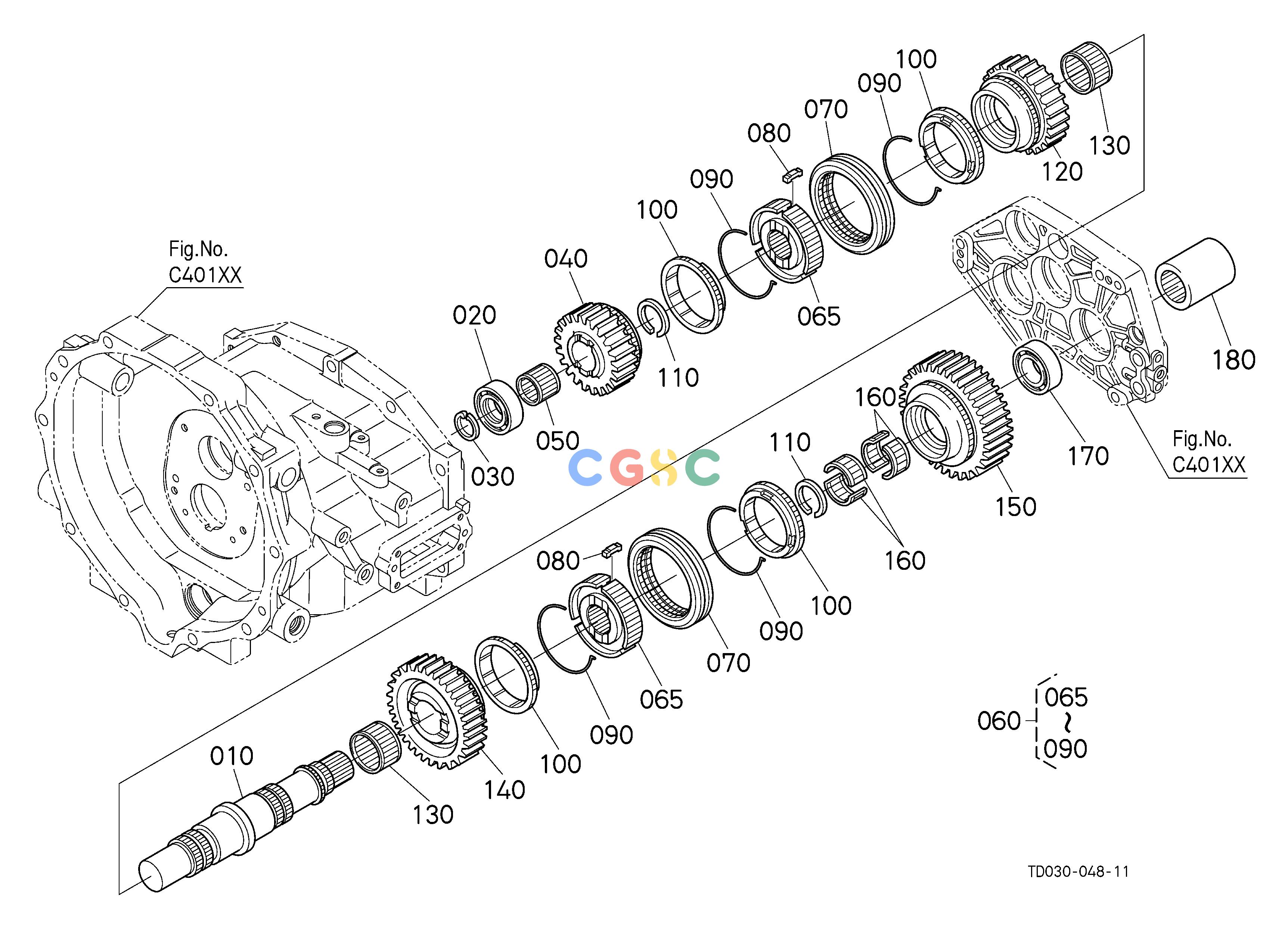久保田零件查询D10501 COUNTERSHAFT [MANUAL T/M TYPE] CLUTCH/TRANSMISSIONEPC Kubota online