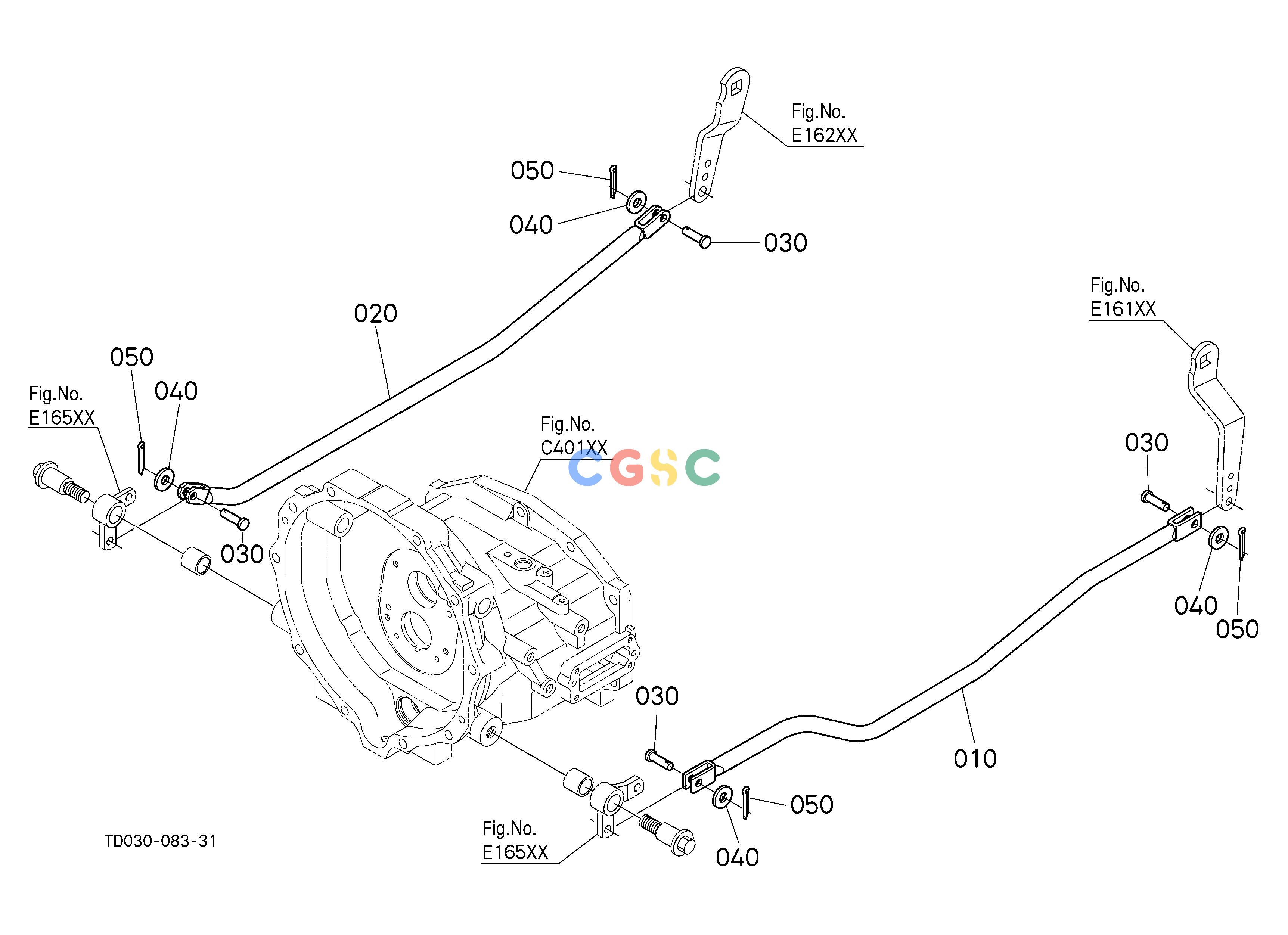 久保田零件查询E17000 BRAKE ROD (BRAKE CAM) REAR AXLE/BRAKEEPC Kubota online