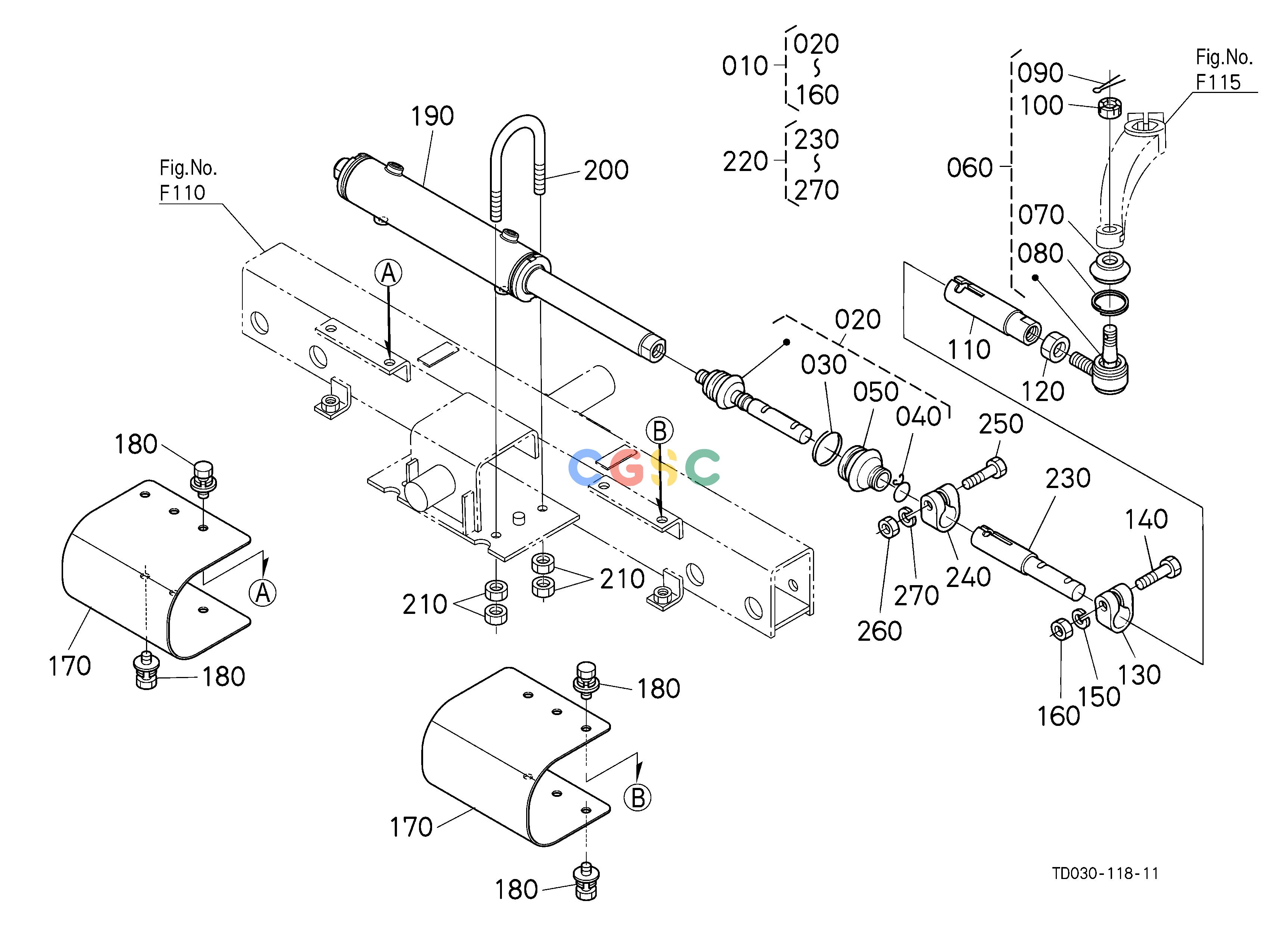 久保田零件查询G18001 STEERING CYLINDER STEERINGEPC Kubota online