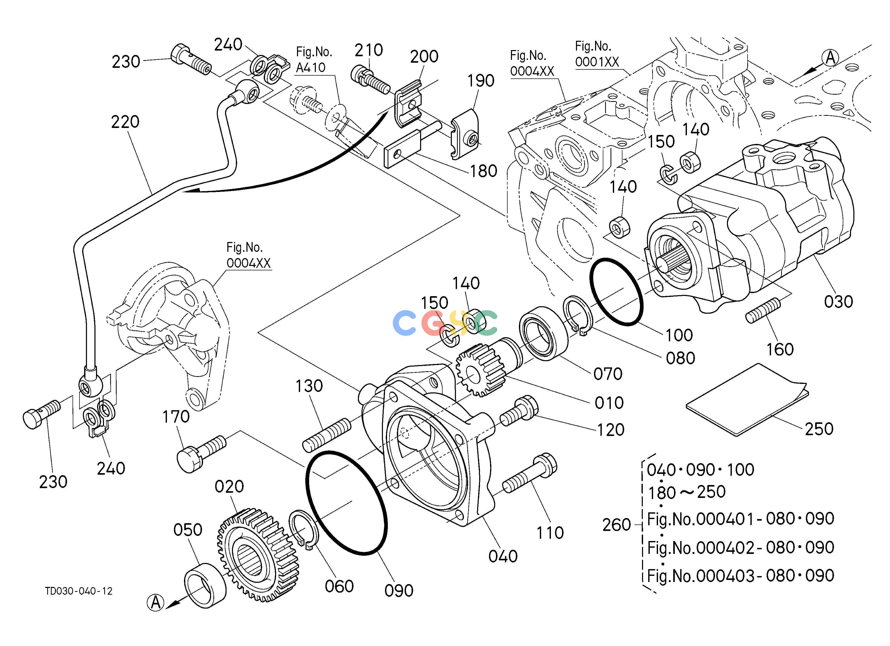 久保田零件查询H12000 HYDRAULIC PUMP HYDRAULIC SYSTEMEPC Kubota online