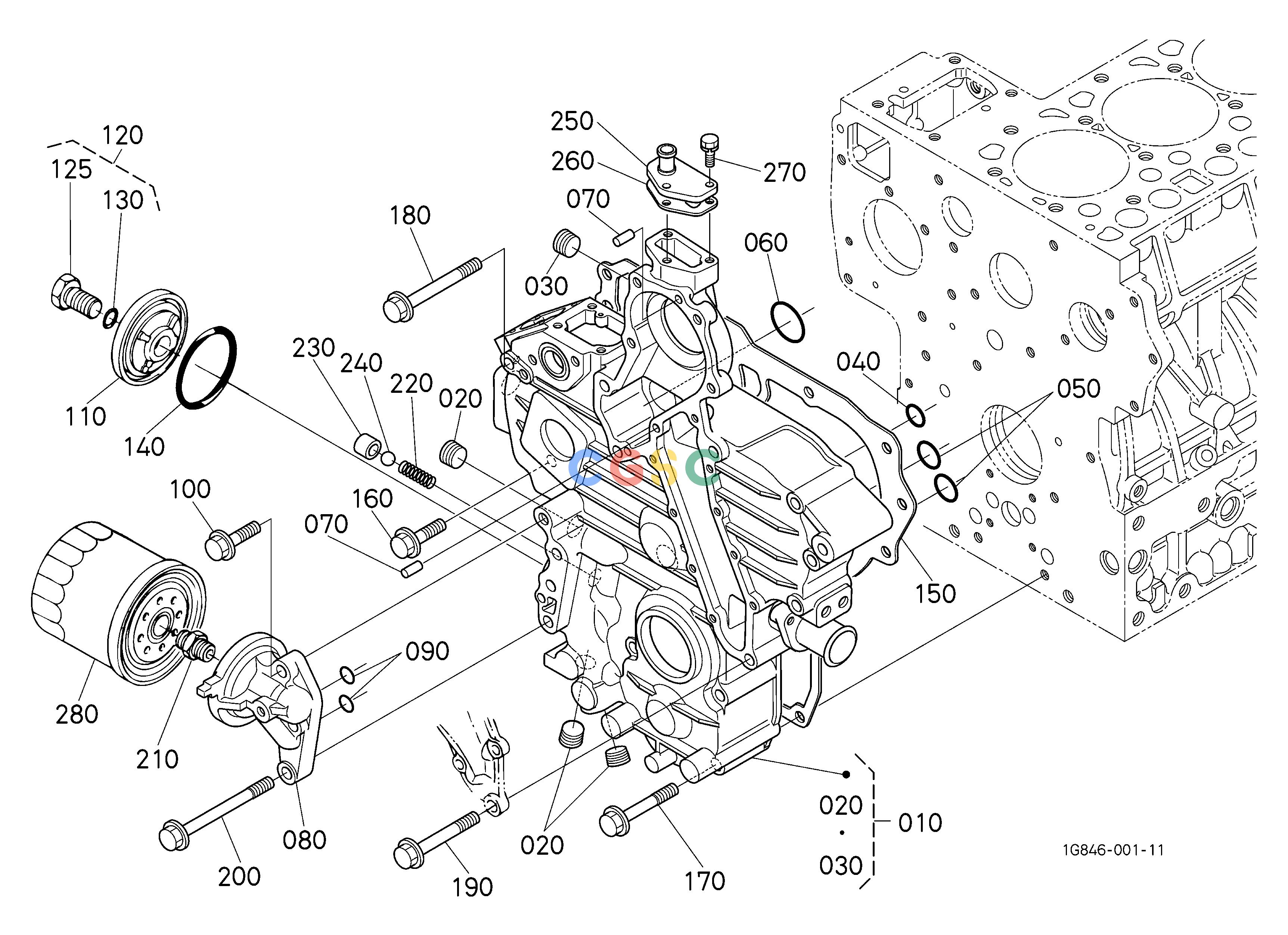 久保田零件查询000403 GEAR CASE ENGINEEPC Kubota online