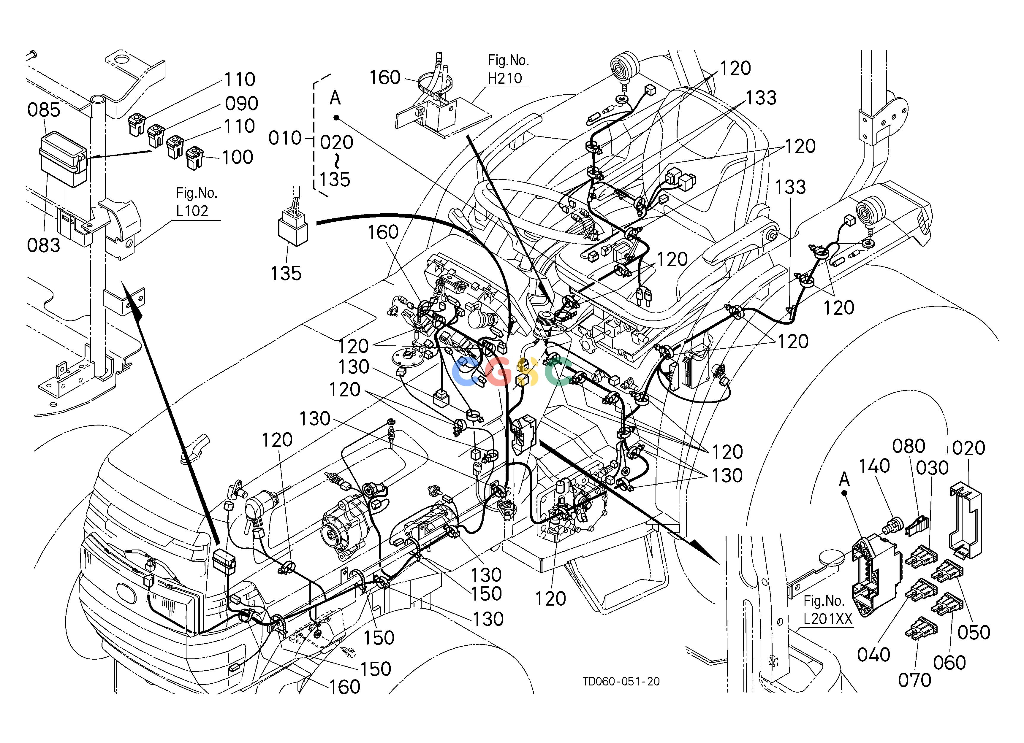 久保田零件查询B50302 ELECTRICAL WIRING [GST TYPE] ELECTRICAL SYSTEMEPC Kubota online