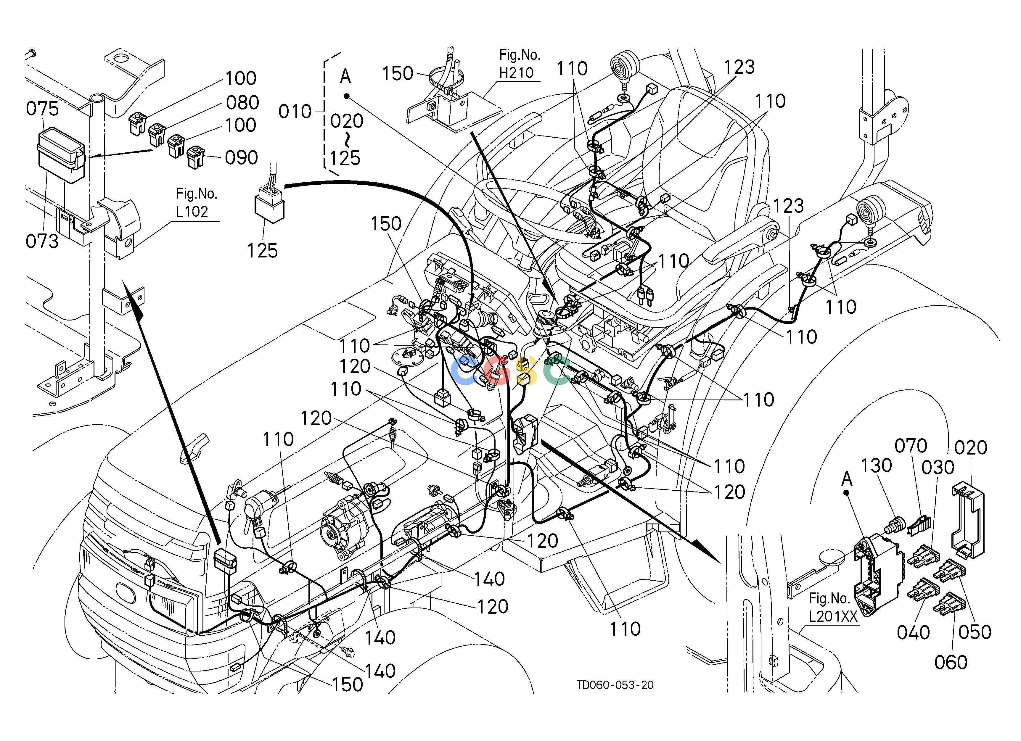 久保田零件查询B50303 ELECTRICAL WIRING [HST TYPE] [ROPS TYPE] ELECTRICAL SYSTEMEPC Kubota online