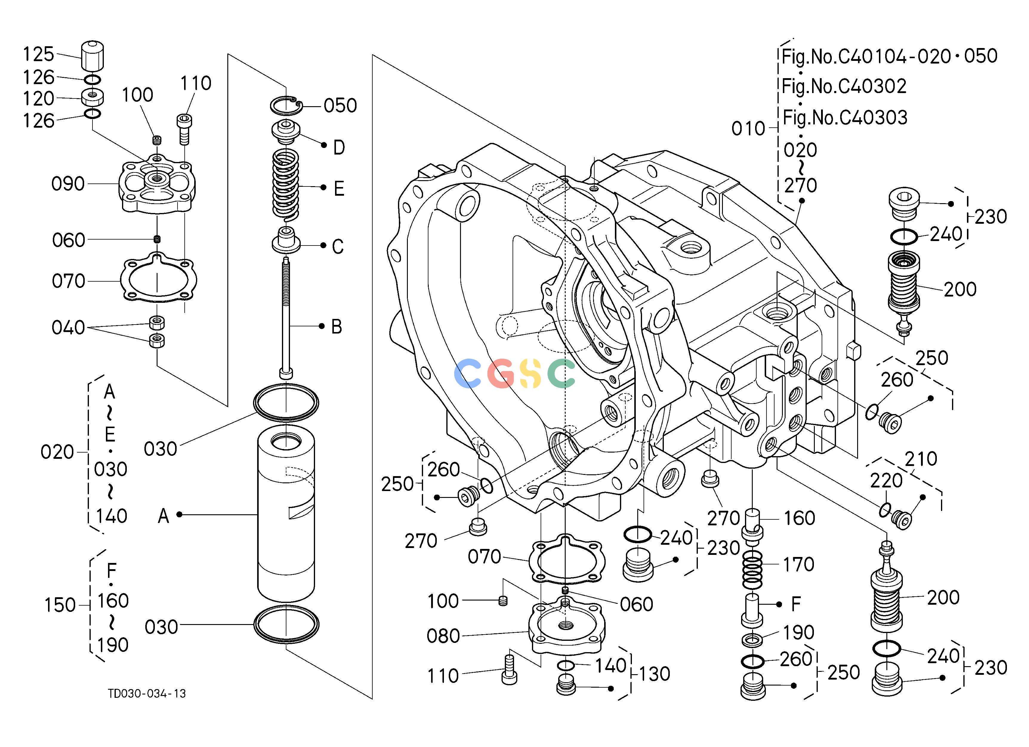 久保田零件查询C40301 HST (PISTON/PLUG) [COMPONENT PARTS] [HST TYPE] CLUTCH/TRANSMISSIONEPC Kubota online