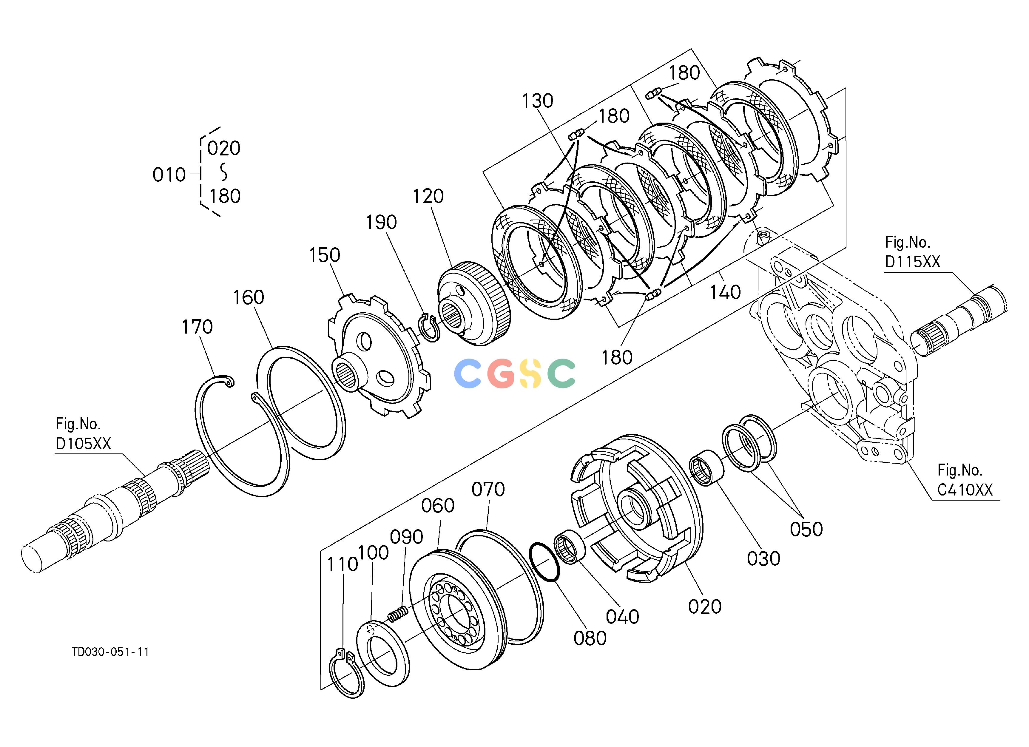 久保田零件查询D11002 HYDRAULIC CLUTCH [GST TYPE] CLUTCH/TRANSMISSIONEPC Kubota online