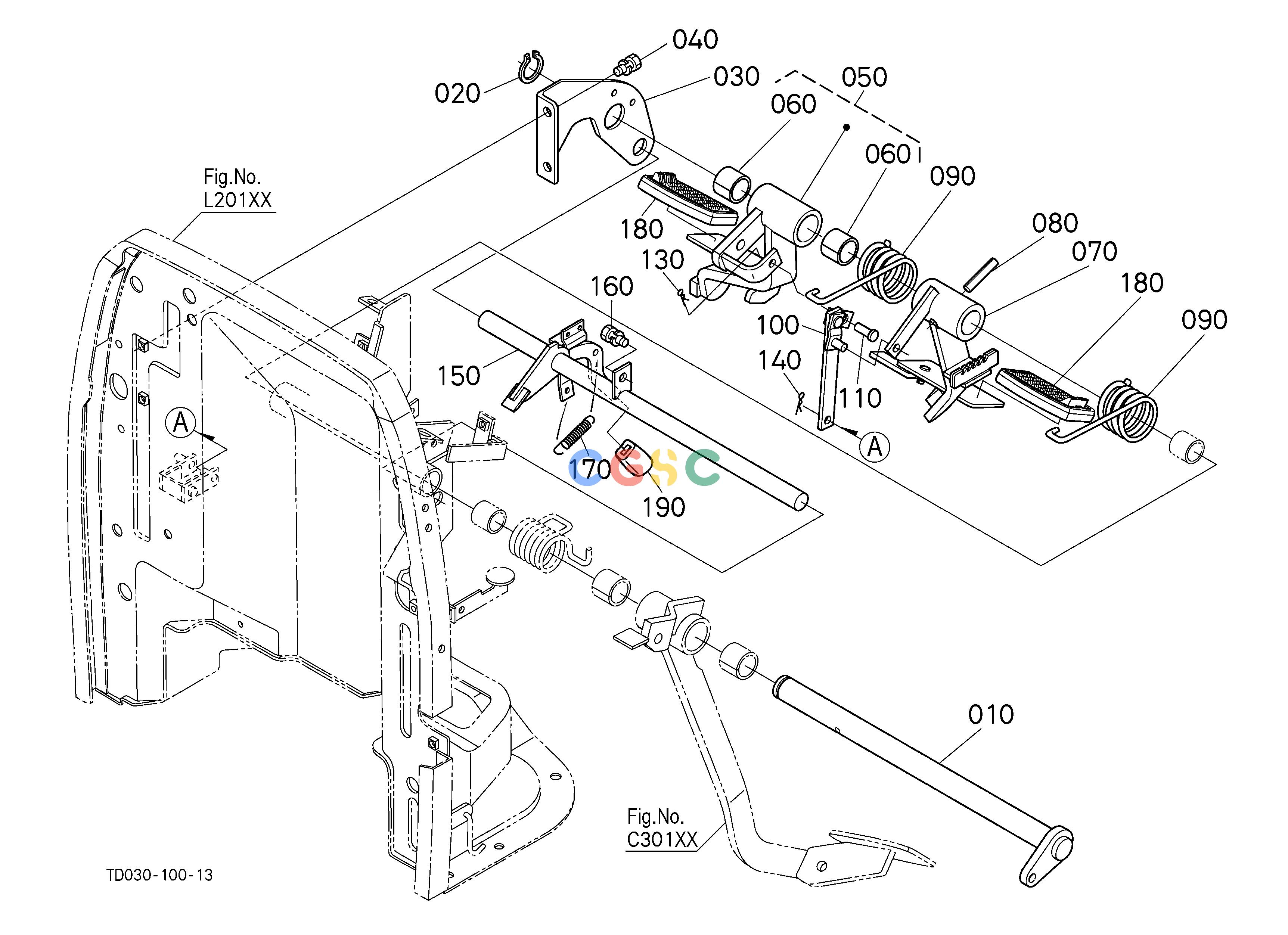 久保田零件查询E20102 BRAKE PEDAL [HST TYPE] [ROPS TYPE] REAR AXLE/BRAKEEPC Kubota online
