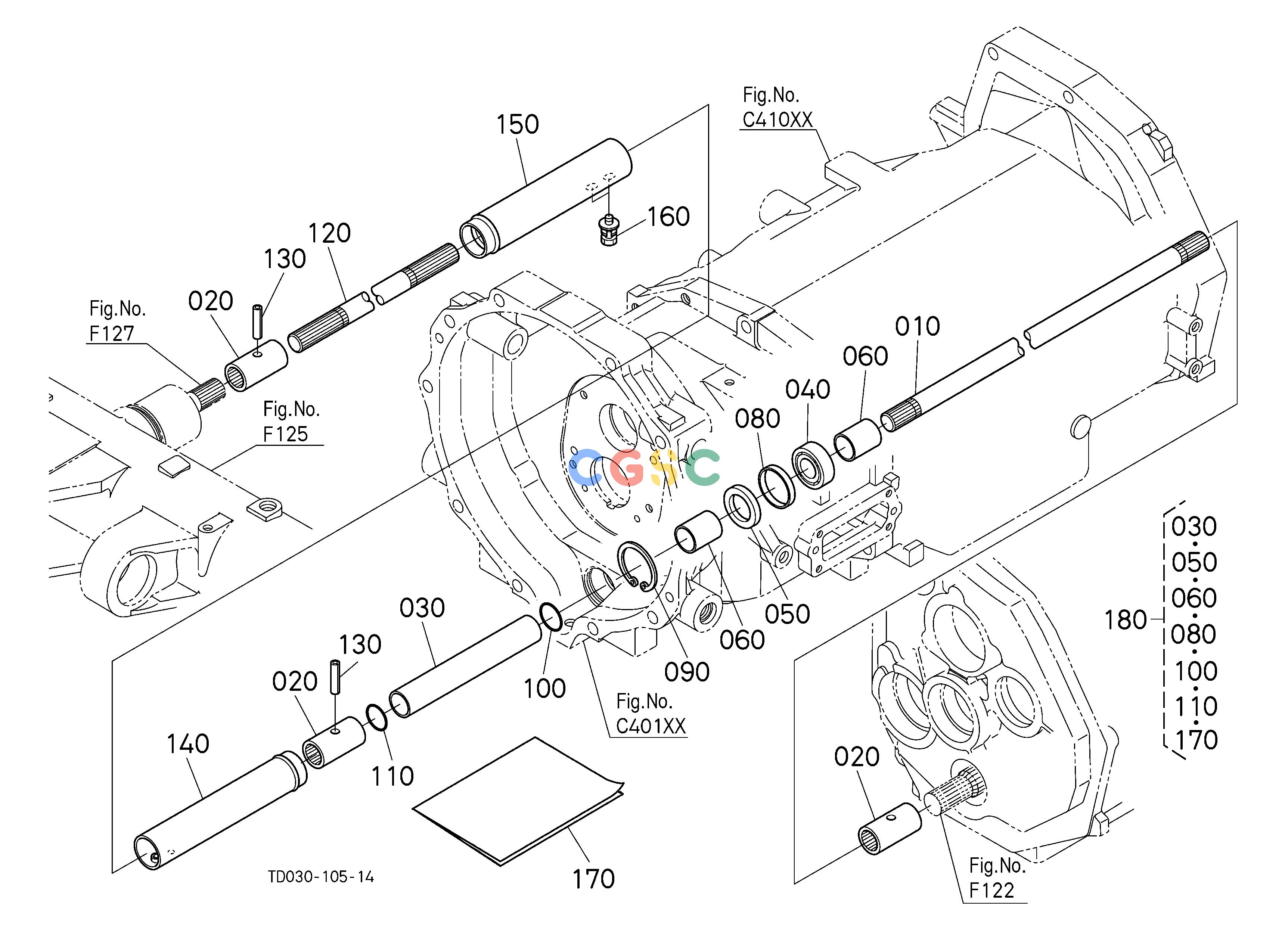 久保田零件查询F12001 PROPELLER SHAFT [EXCEPT HST TYPE] FRONT AXLE/CHASSISEPC Kubota online