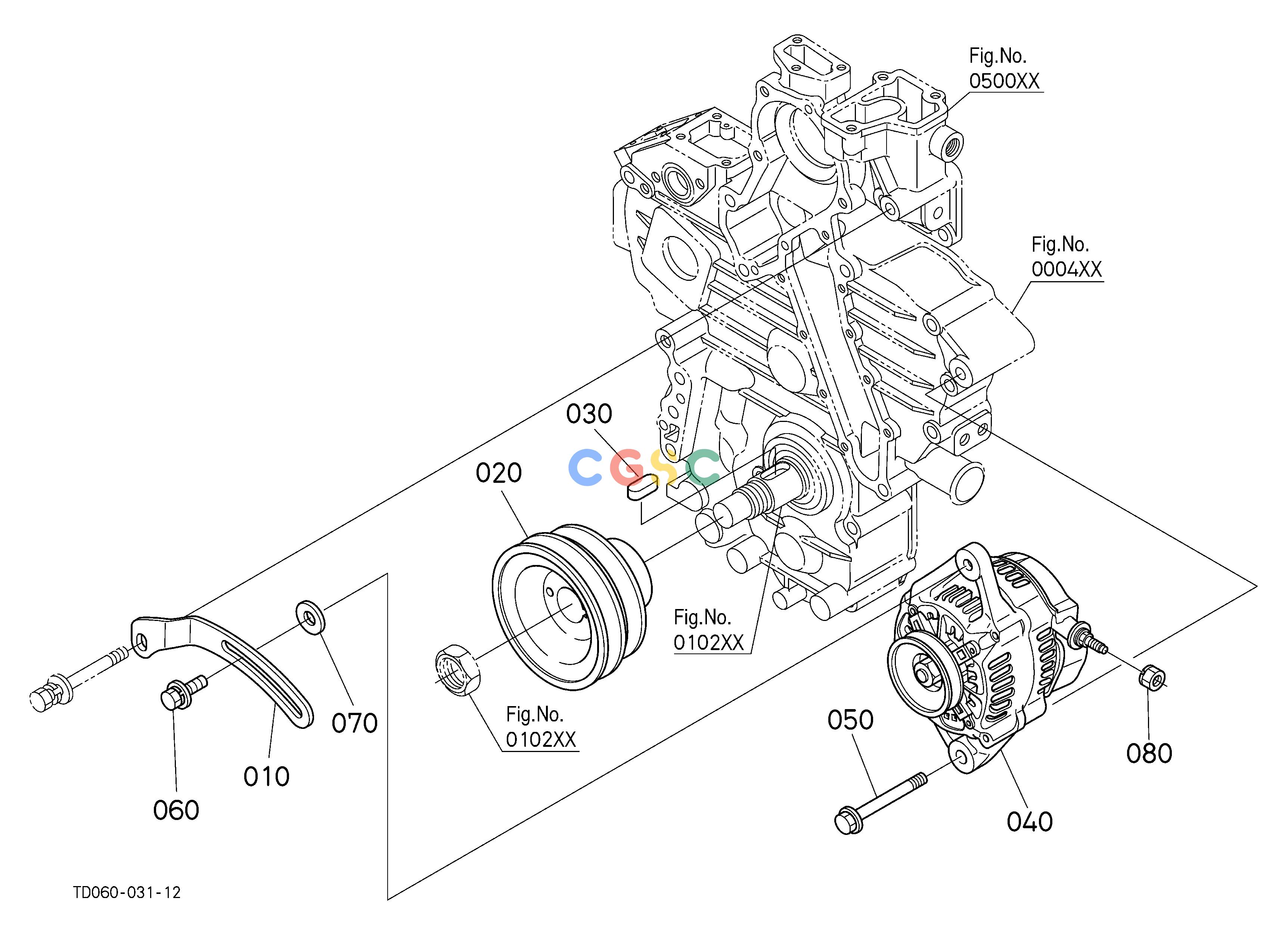 久保田零件查询A51503 ALTERNATOR [CAB TYPE] ELECTRICAL SYSTEMEPC Kubota online