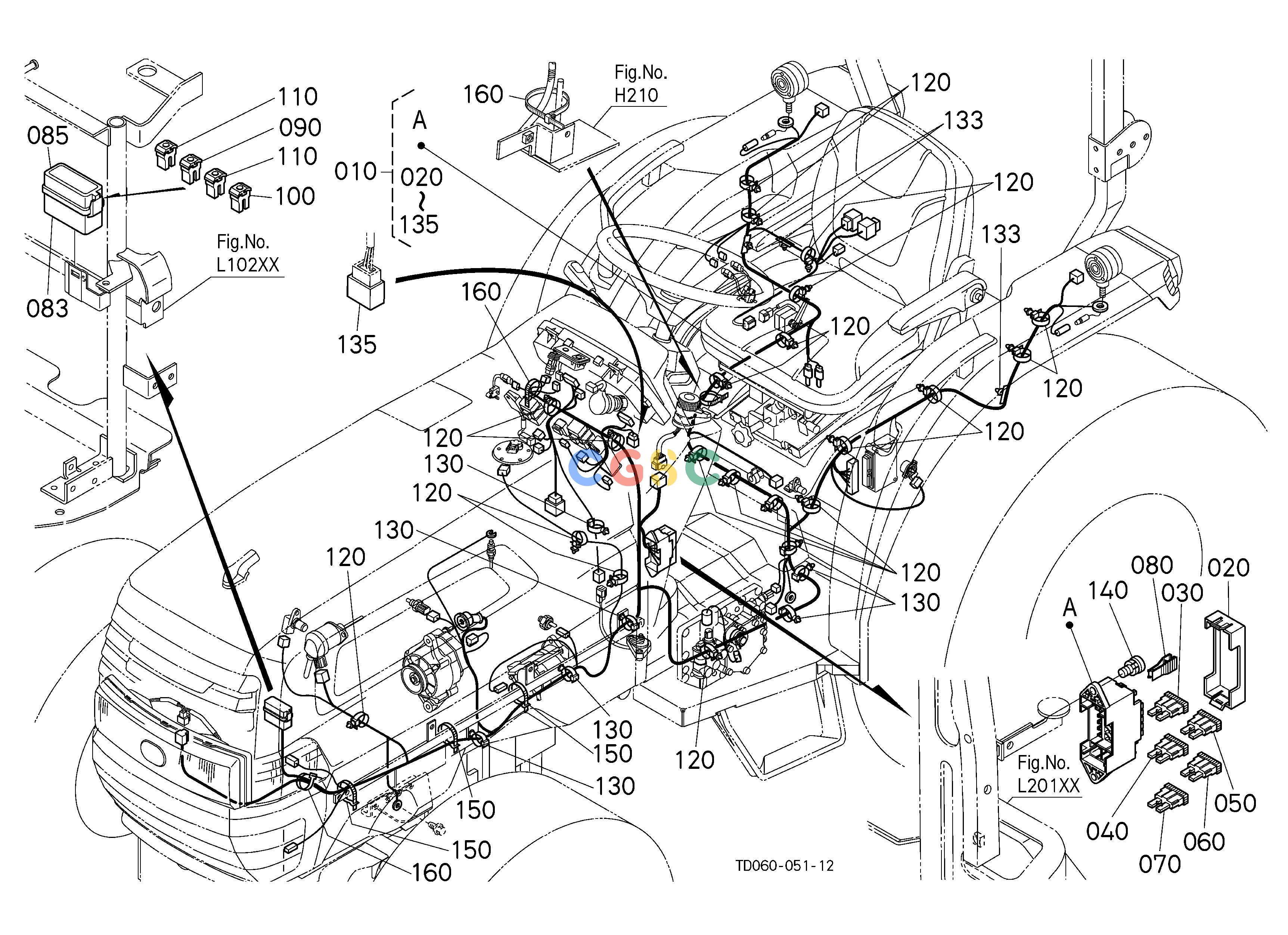久保田零件查询B50302 ELECTRICAL WIRING [GST TYPE] [ROPS TYPE] ELECTRICAL SYSTEMEPC Kubota online
