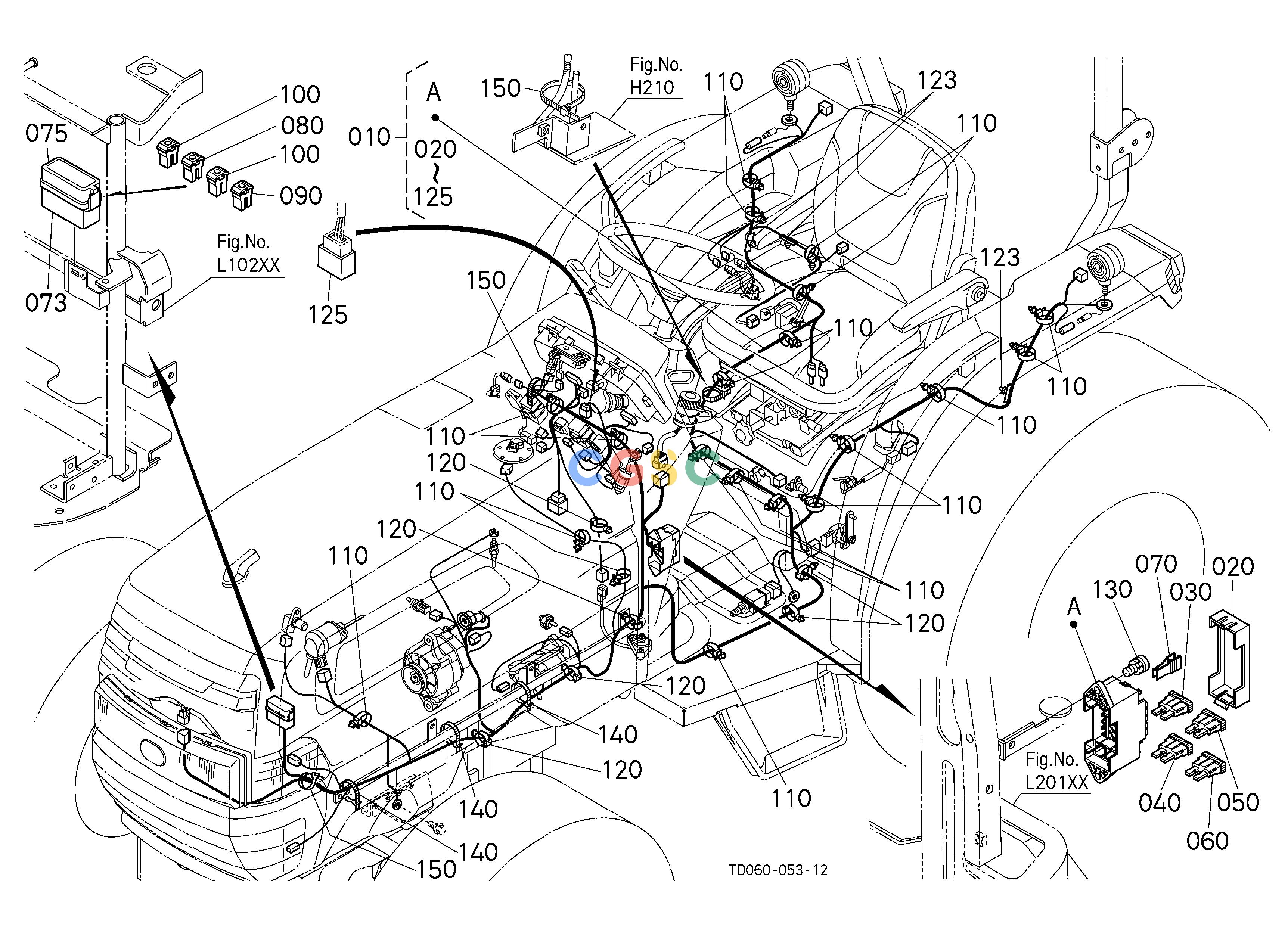 久保田零件查询B50304 ELECTRICAL WIRING [HST TYPE] [ROPS TYPE] ELECTRICAL SYSTEMEPC Kubota online
