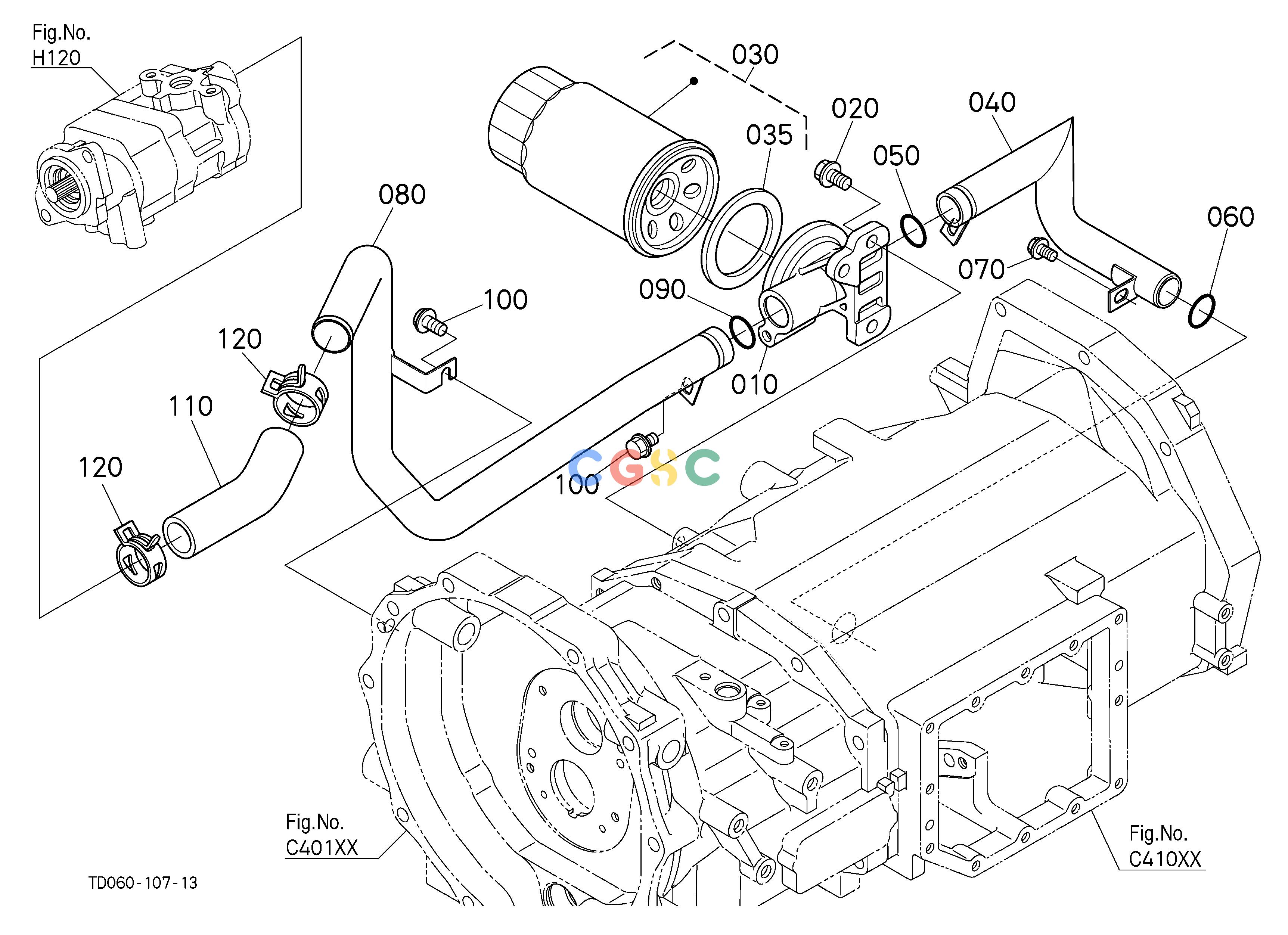 久保田零件查询H20501 HYDRAULIC OIL LINE (INLET) [EXCEPT HST TYPE] HYDRAULIC SYSTEMEPC Kubota online