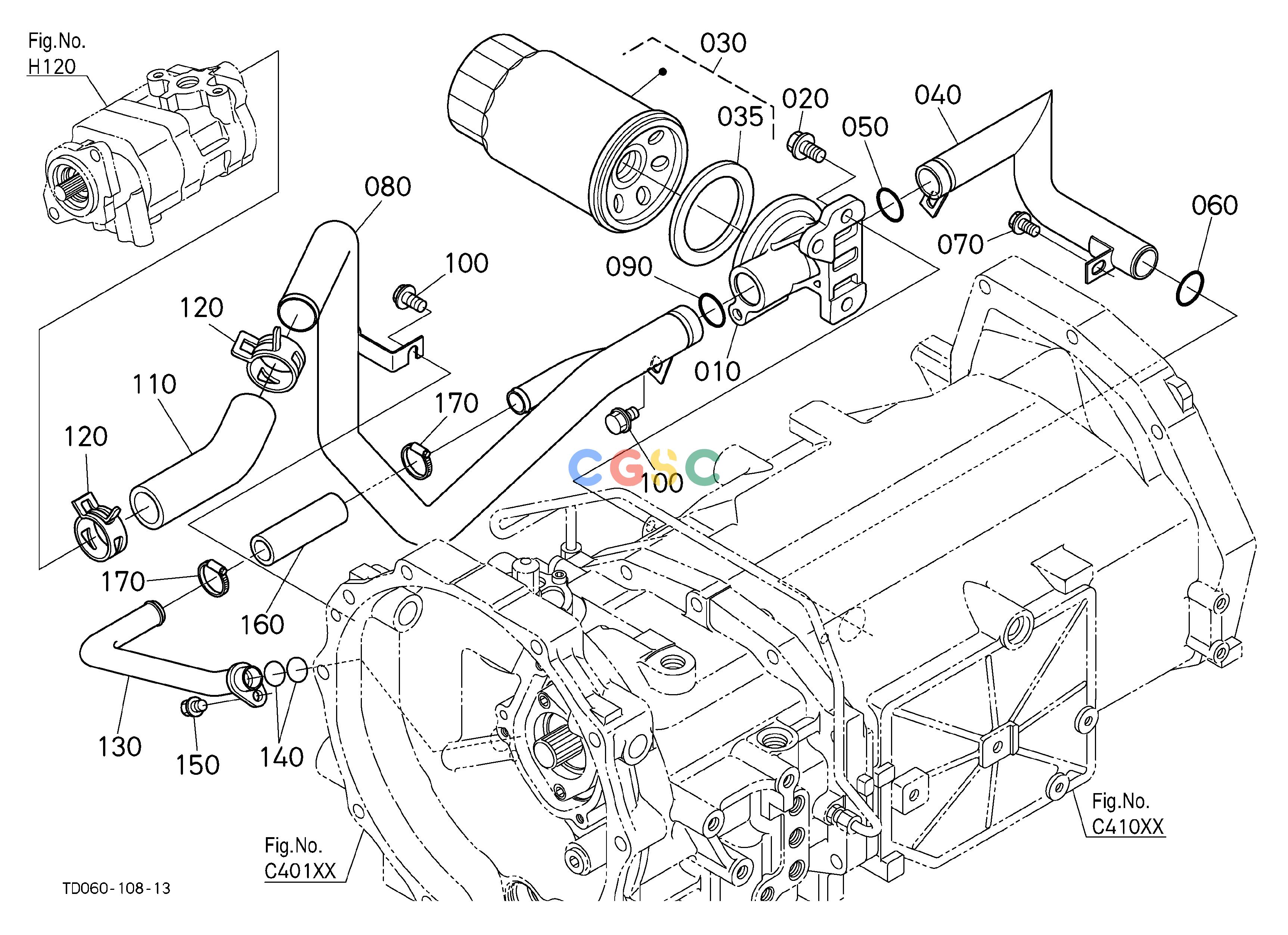 久保田零件查询H20502 HYDRAULIC OIL LINE (INLET) [HST TYPE] HYDRAULIC SYSTEMEPC Kubota online