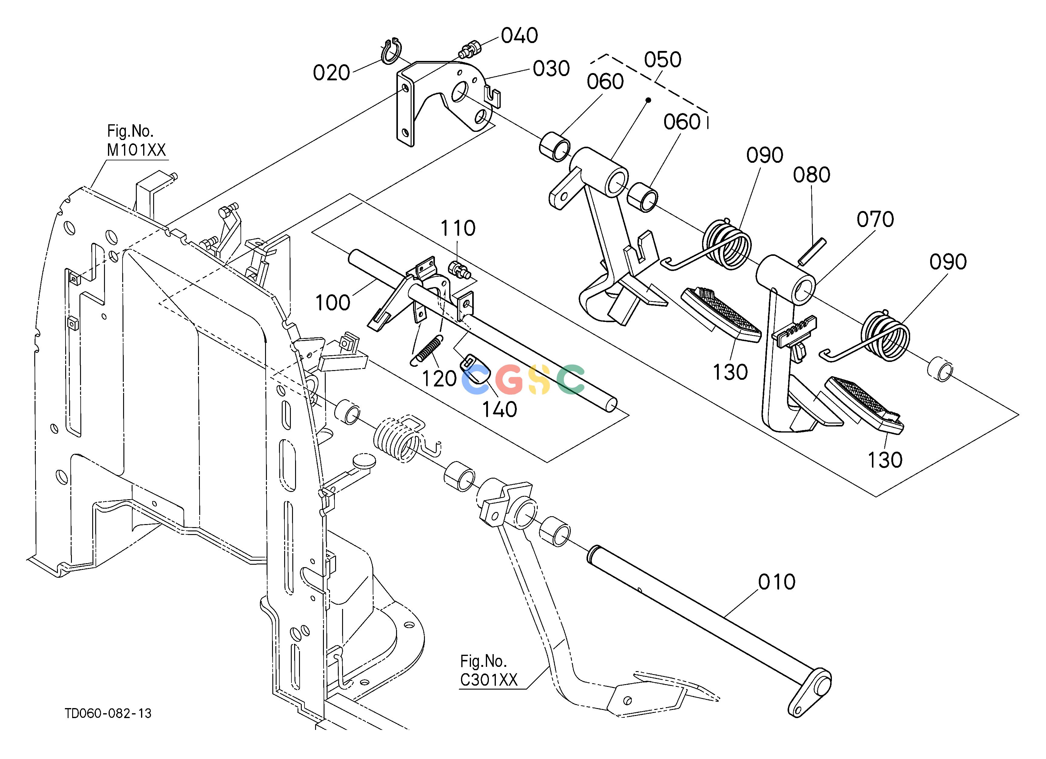 久保田零件查询E20102 BRAKE PEDAL [GST TYPE] [CAB TYPE] REAR AXLE/BRAKEEPC Kubota online