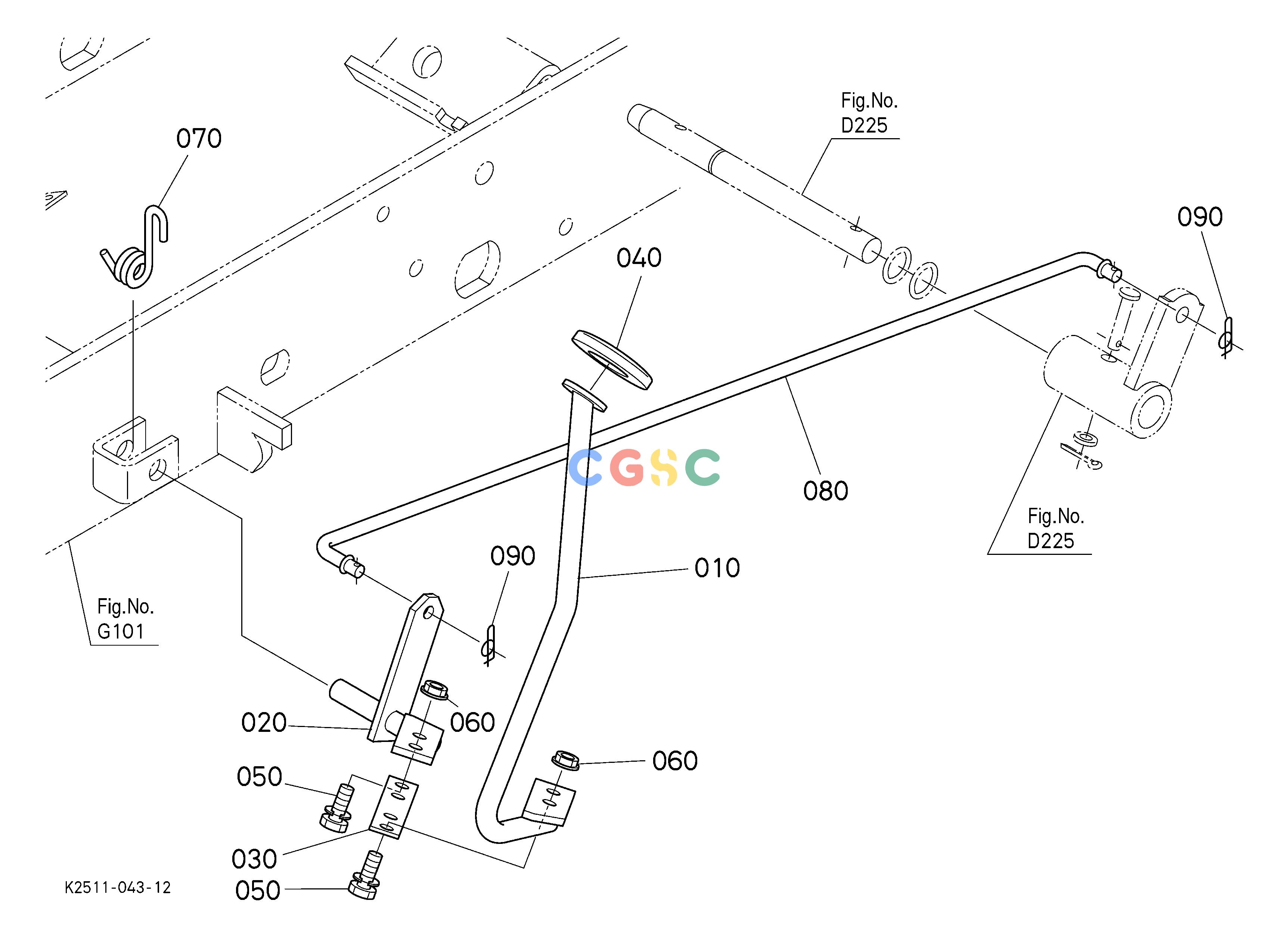 久保田零件查询F20502 DIFFERENTIAL LOCK PEDAL ## S.No.>=52724 REAR AXLEEPC Kubota online