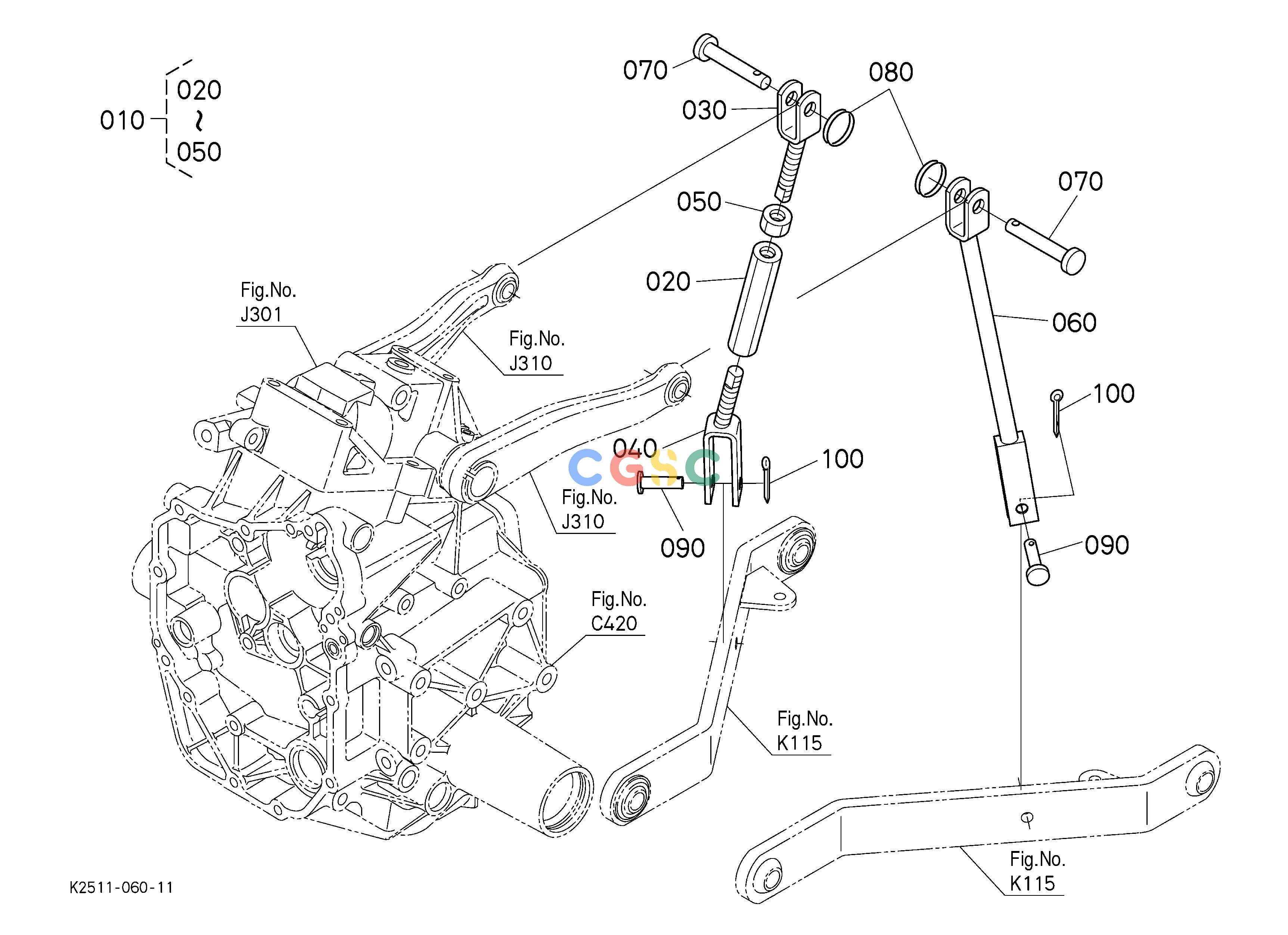 久保田零件查询K11600 LIFT ROD TOP LINK/TOP LINK BRACKET/PTO PROTECTOREPC Kubota online