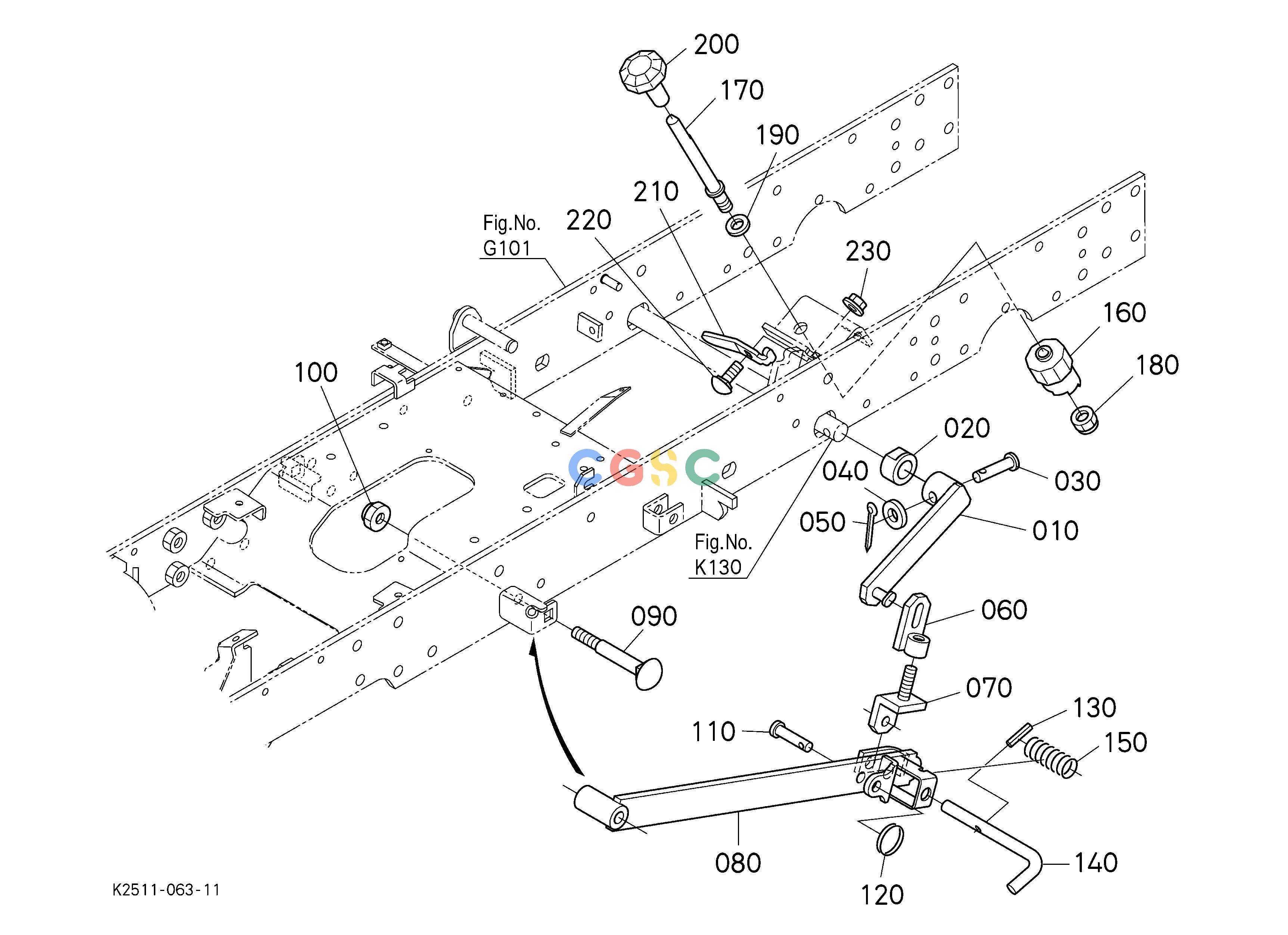 久保田零件查询K13100 MOWER REAR LINK LH TOP LINK/TOP LINK BRACKET/PTO PROTECTOREPC Kubota online