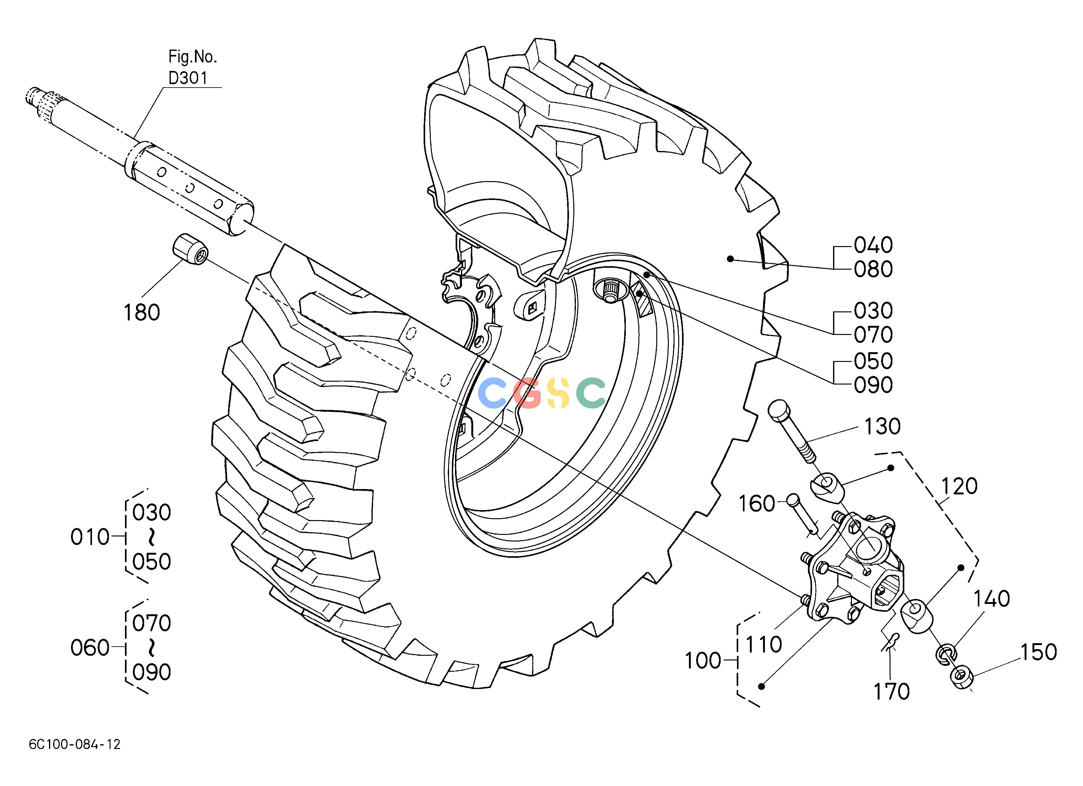 久保田零件查询R11004 REAR WHEEL(12-16.5) ## NOTE:ORDER BY REF.No.120 NEW PART and REF.No.130 NEW PART. REAR TIREEPC Kubota online