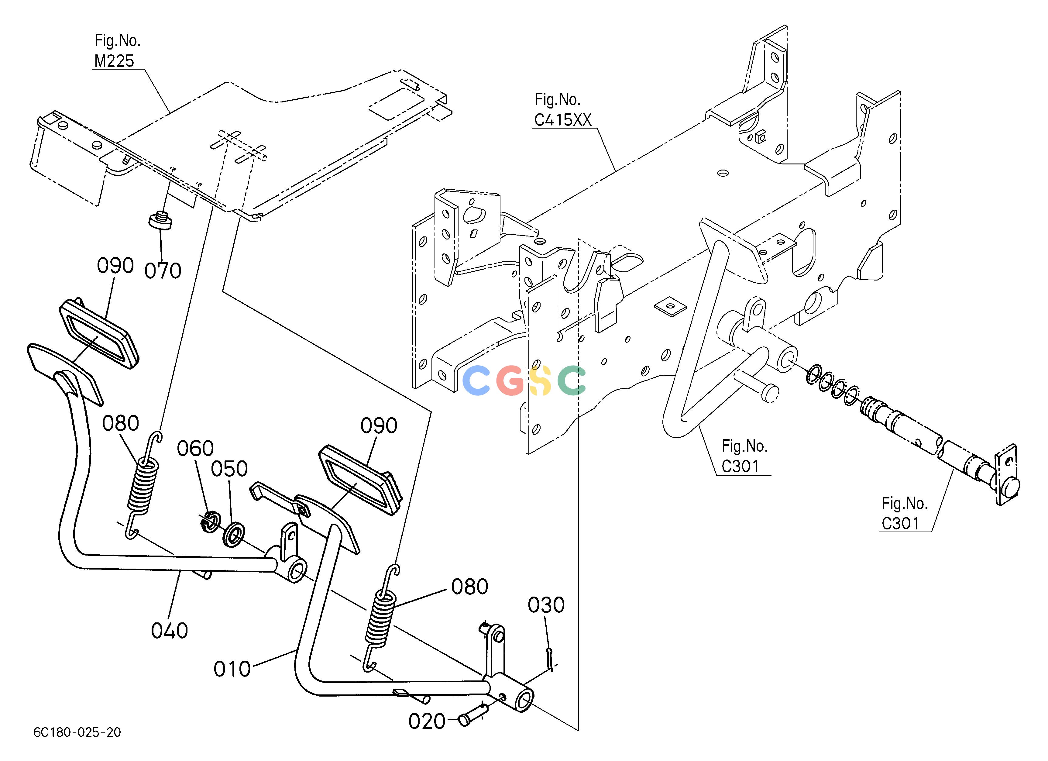 久保田零件查询F20101 BRAKE PEDAL BRAKEEPC Kubota online
