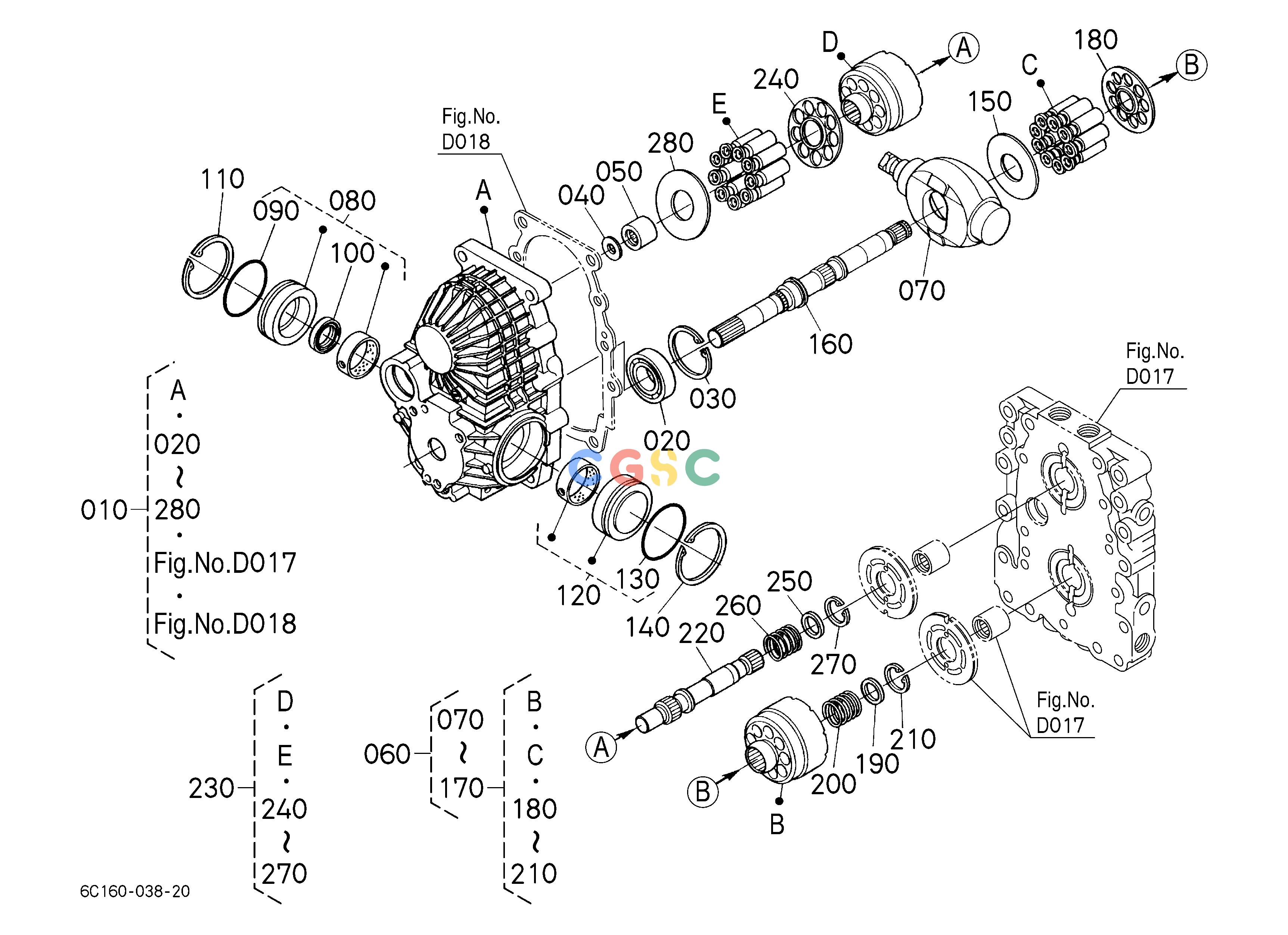 久保田零件查询D01600 HST [COMPONENT PARTS] 1 TRANSMISSIONEPC Kubota online